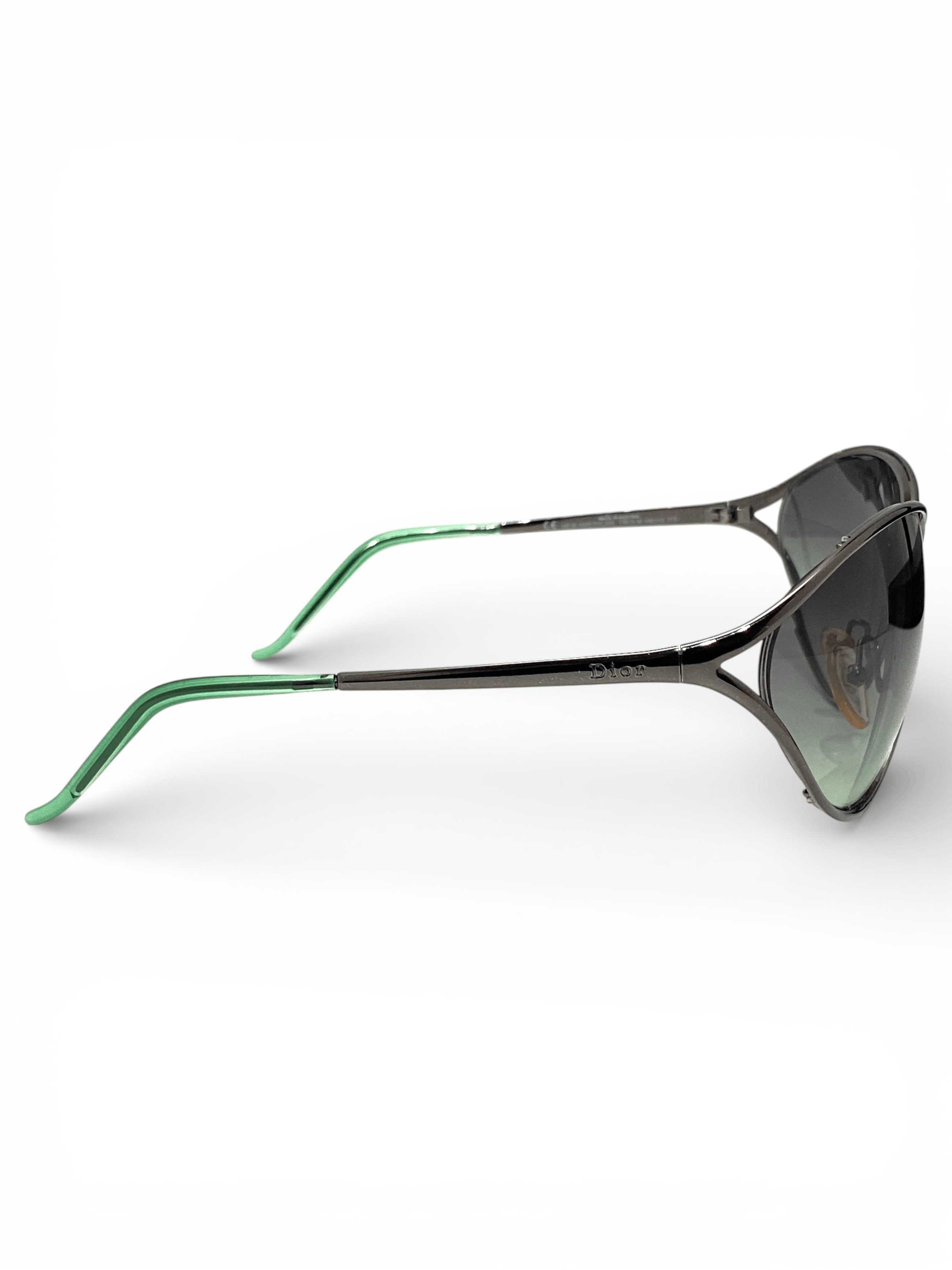 Dior Dior Logo Silver Rimless Cat Eye New American Sunglasses Y2K Size ONE SIZE - 7 Thumbnail