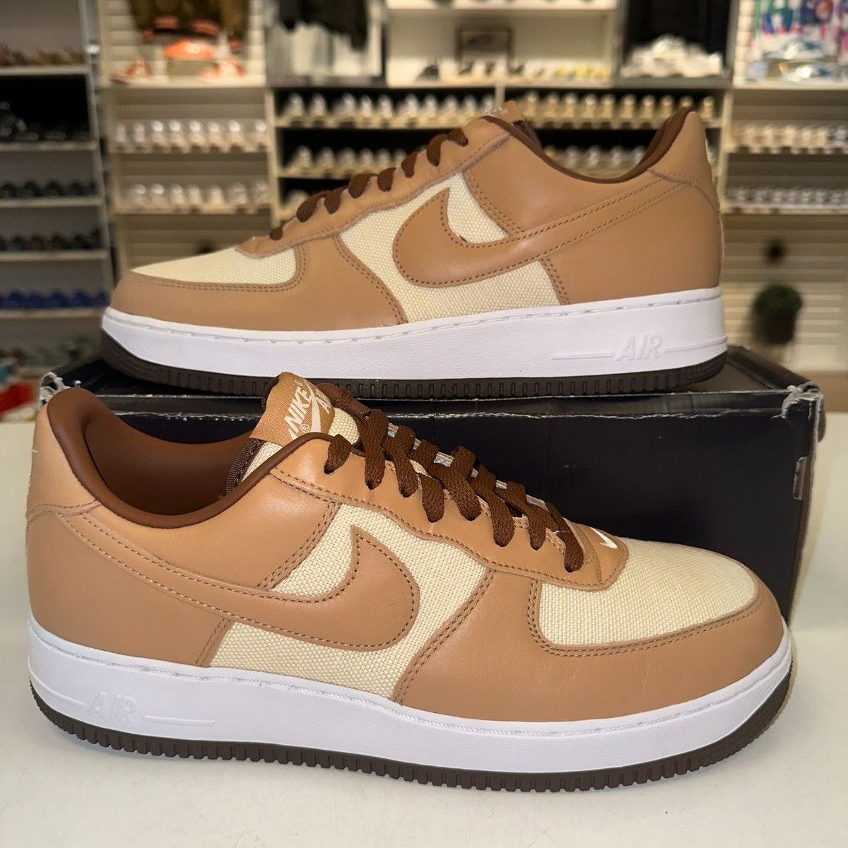 Nike Size 12 - Nike Air Force 1 Low Acorn DJ6395-100 Size US 12 / EU 45 - 1 Thumbnail