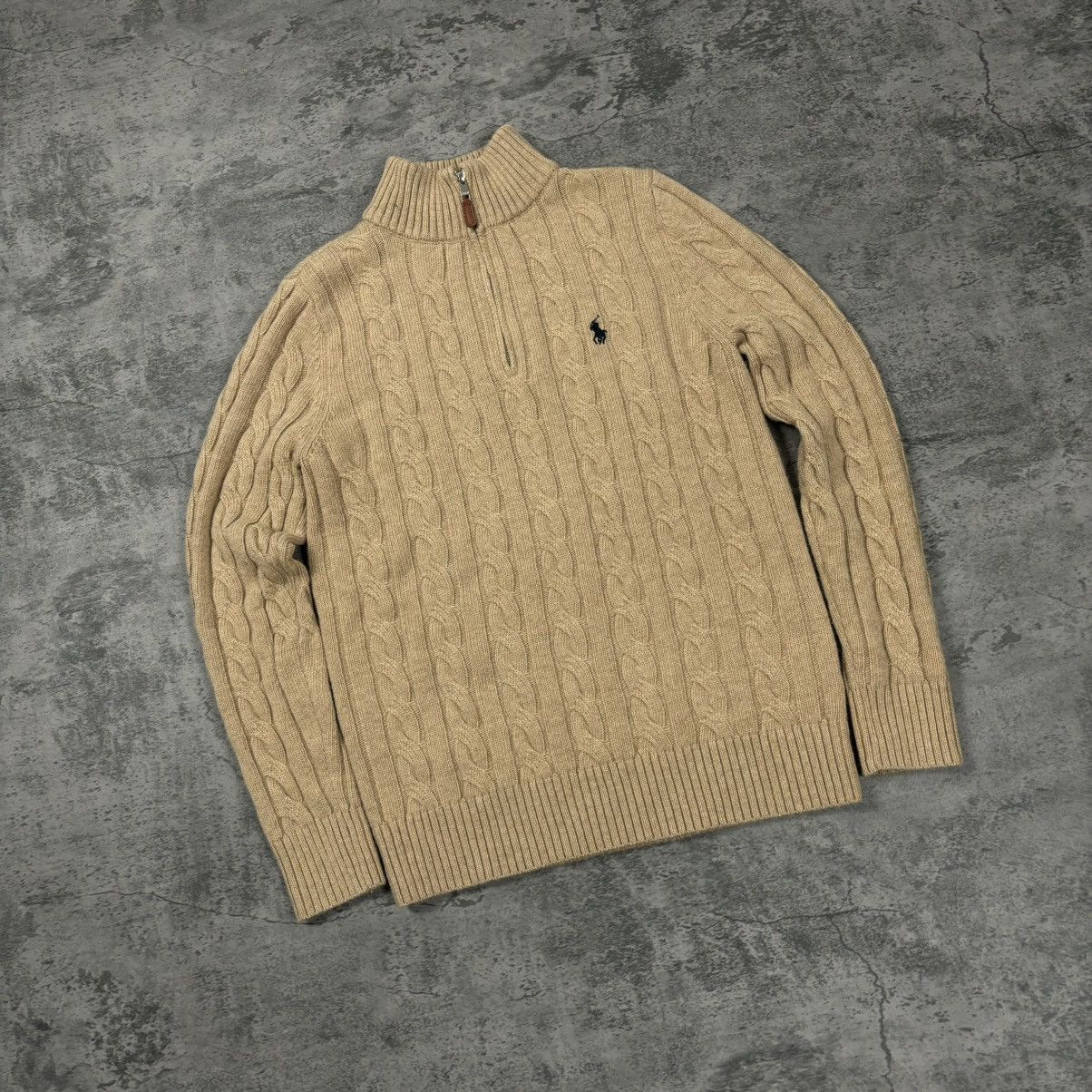 Ralph Lauren Ralph Lauren 1/4 Zip Knit Sweater Size US L / EU 52-54 / 3 - 3 Thumbnail