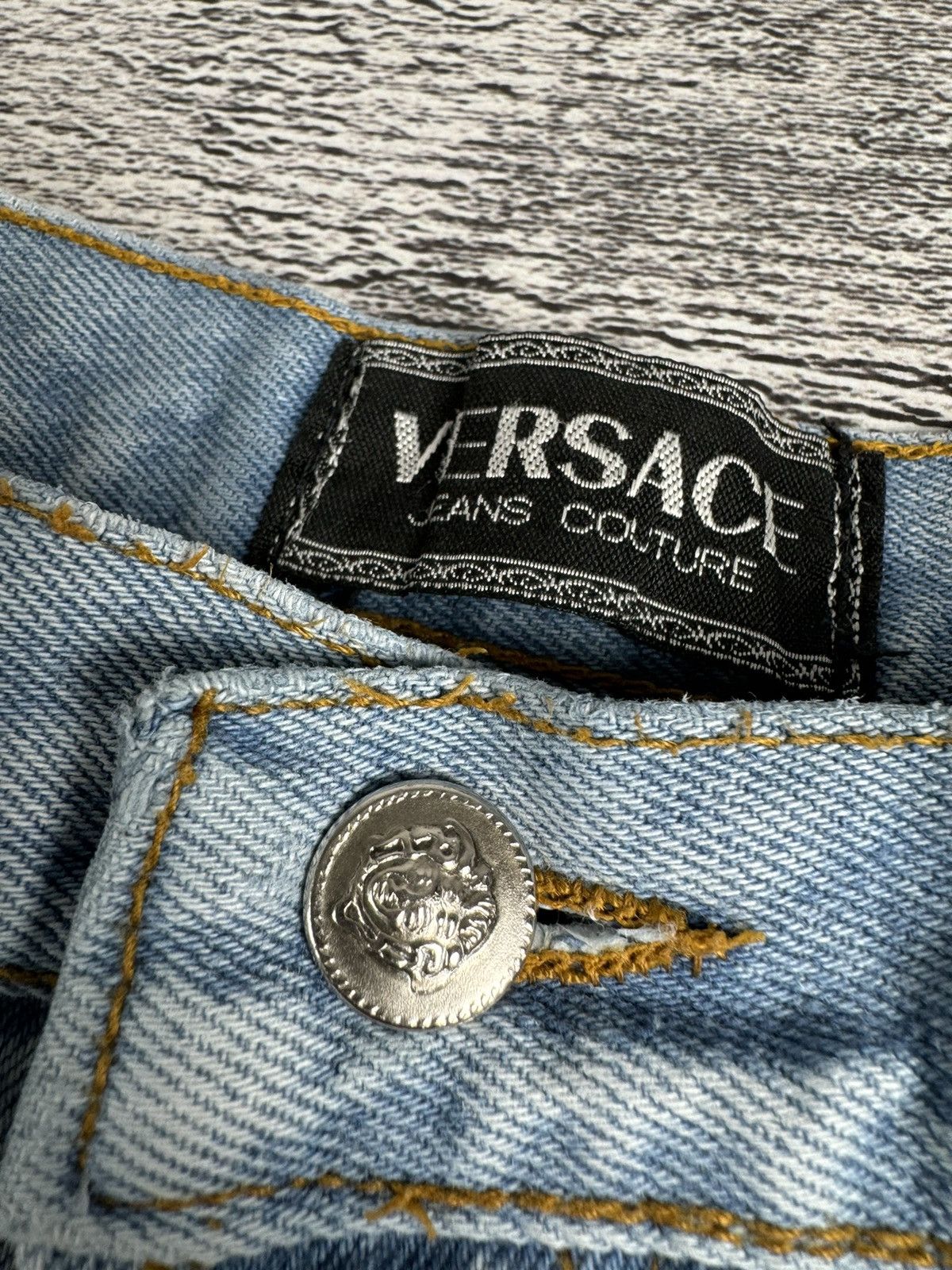Versace Jeans Couture Vintage Versace Couture Tie Dye Denim Jeans Trousers Bottoms Size US 34 / EU 50 - 18 Thumbnail