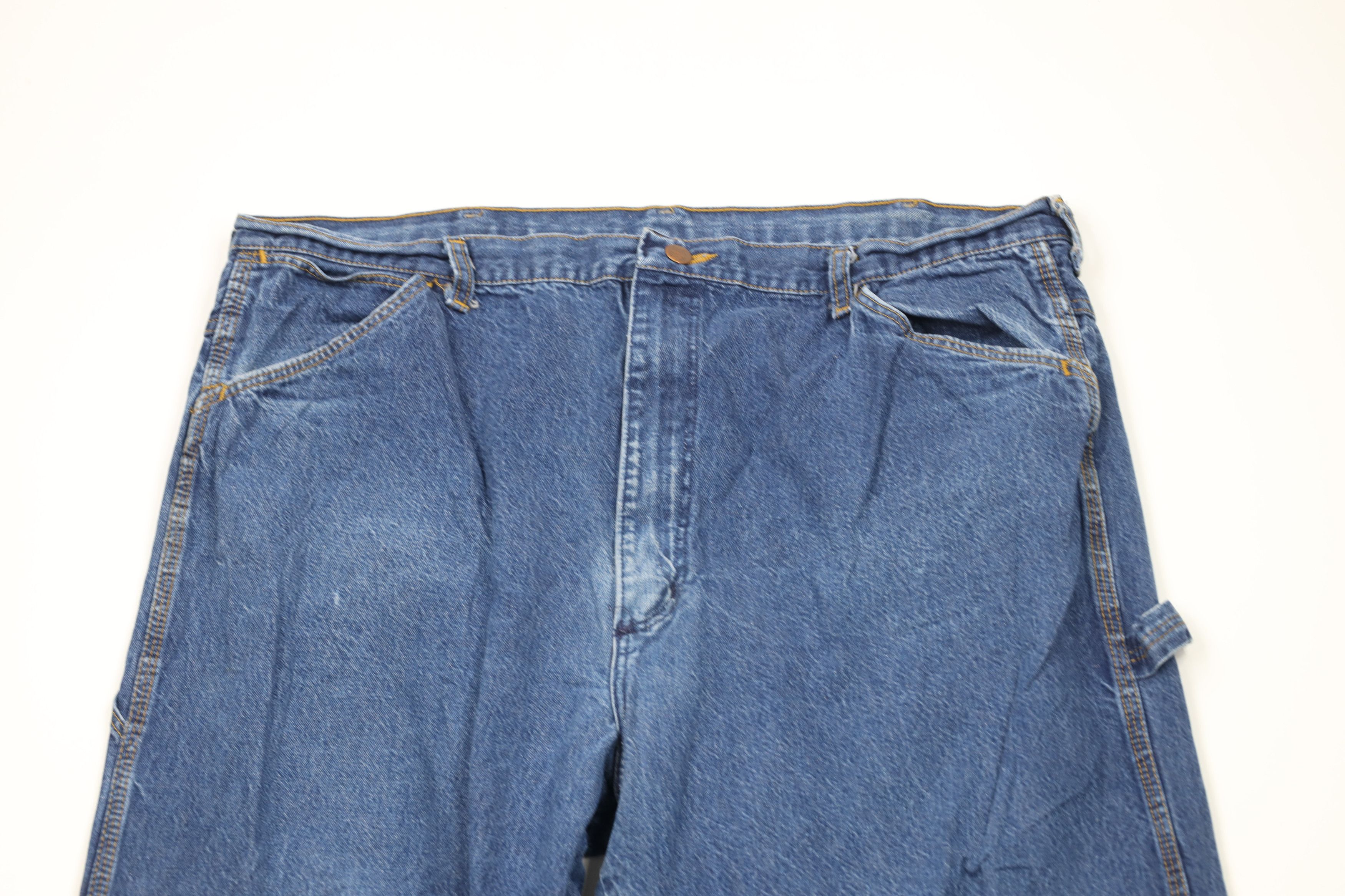 Vintage Vintage 90s Streetwear Workwear Wide Leg Dungaree Jeans USA Size US 42 / EU 58 - 2 Thumbnail