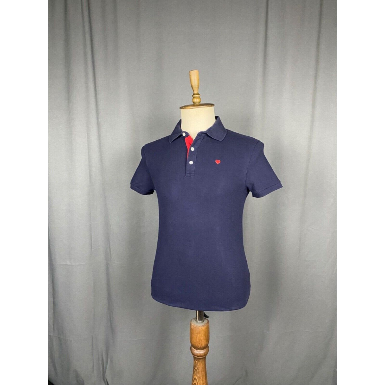 Moschino Moschino Small Logo VTG Men's Blue Polo T-Shirt Size M Size US M / EU 48-50 / 2 - 2 Thumbnail