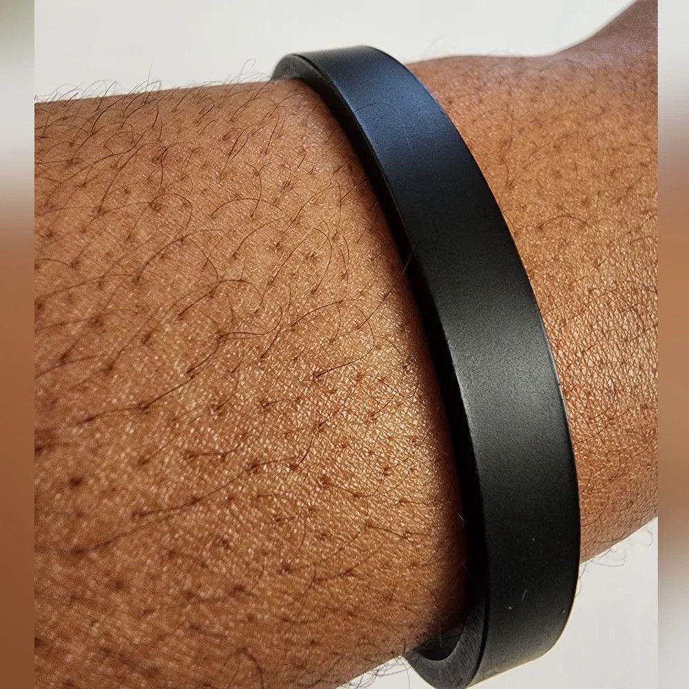 Express × Jewelry NWOT Express, Black Metal Cuff Bracelet Heavyweight Size ONE SIZE - 6 Thumbnail