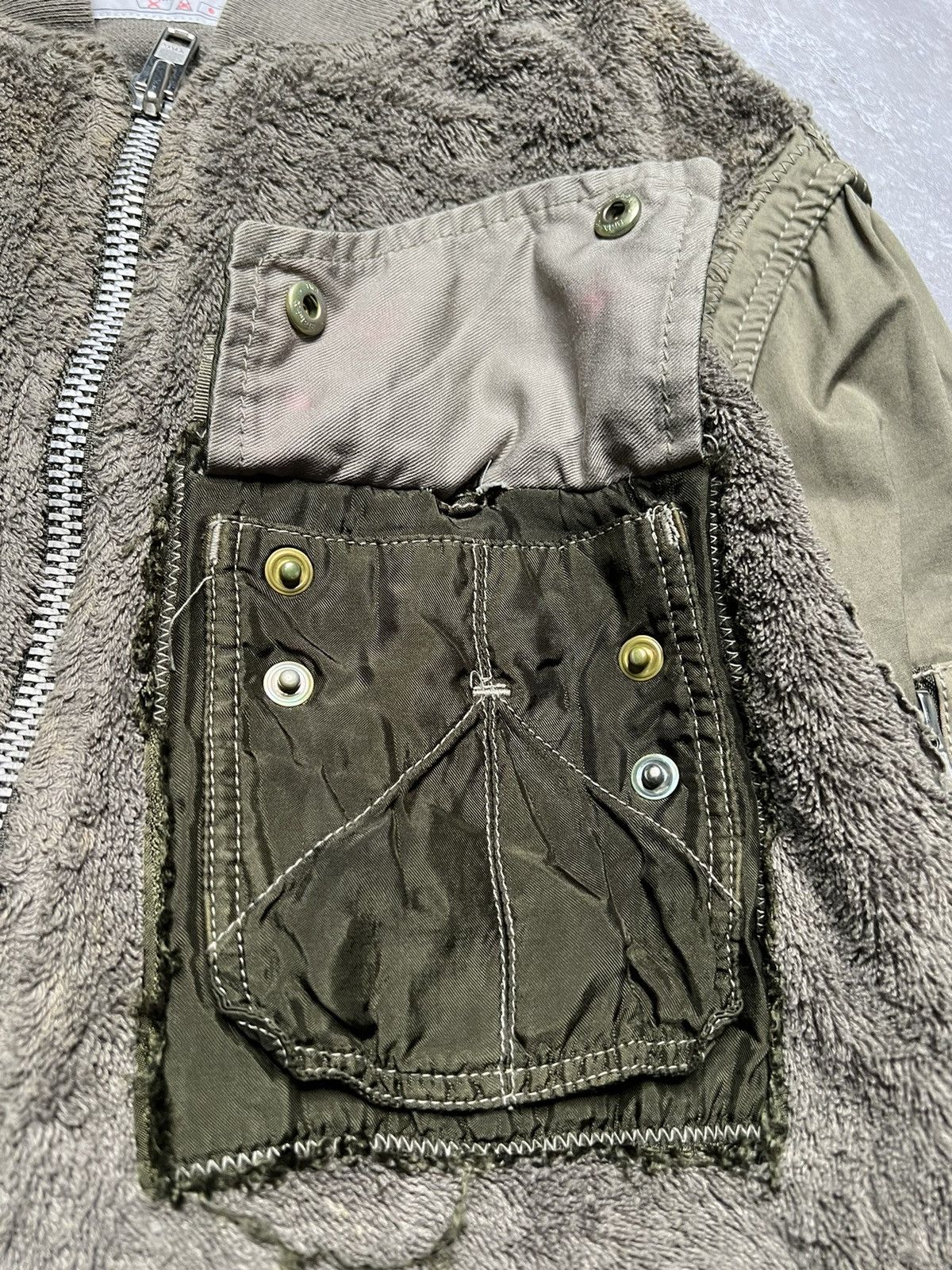 Sacai Sacai S/S 15 Reconstructed Terry cloth MA-1 Bomber Size US M / EU 48-50 / 2 - 9 Thumbnail