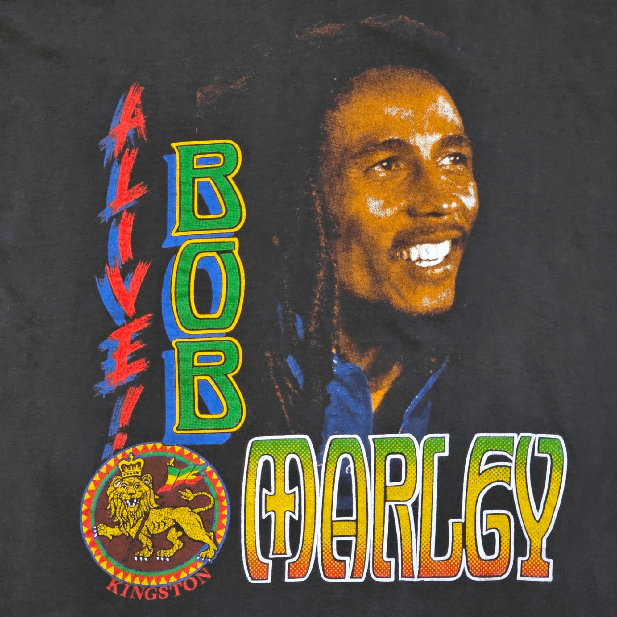 Bob Marley × Vintage Bob Marley Alive 90's Tee Size US XL / EU 56 / 4 - 2 Thumbnail