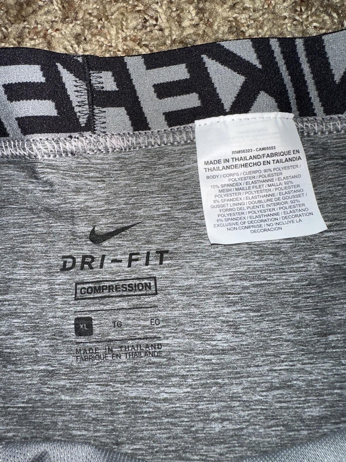 Nike Nike Pro Mens Hypercool 6" CompressionGrey Training Short Size US 36 / EU 52 - 2 Thumbnail