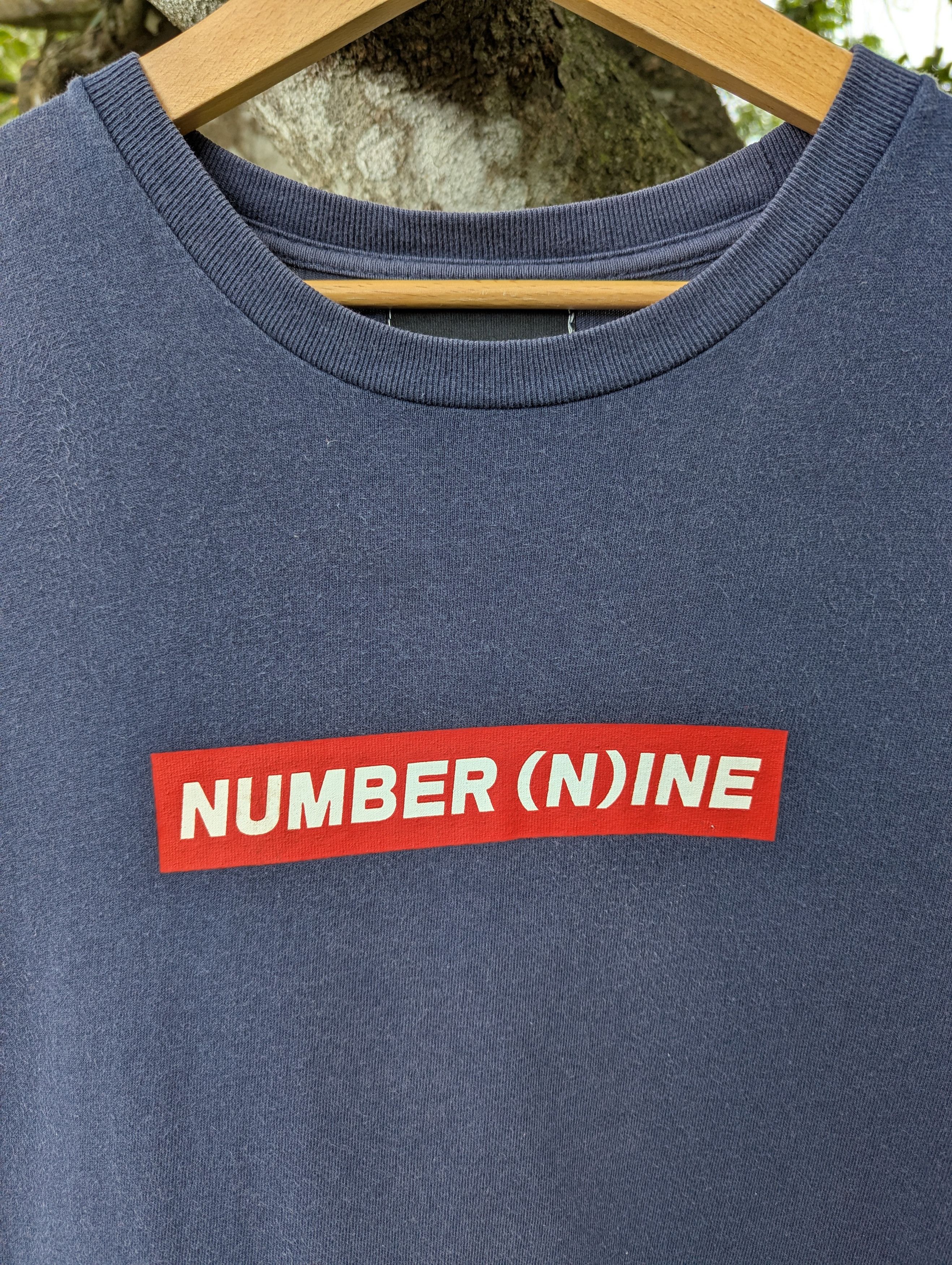 Number (N)ine NUMBER (N)INE Box Logo T-Shirt Faded Size US L / EU 52-54 / 3 - 2 Thumbnail