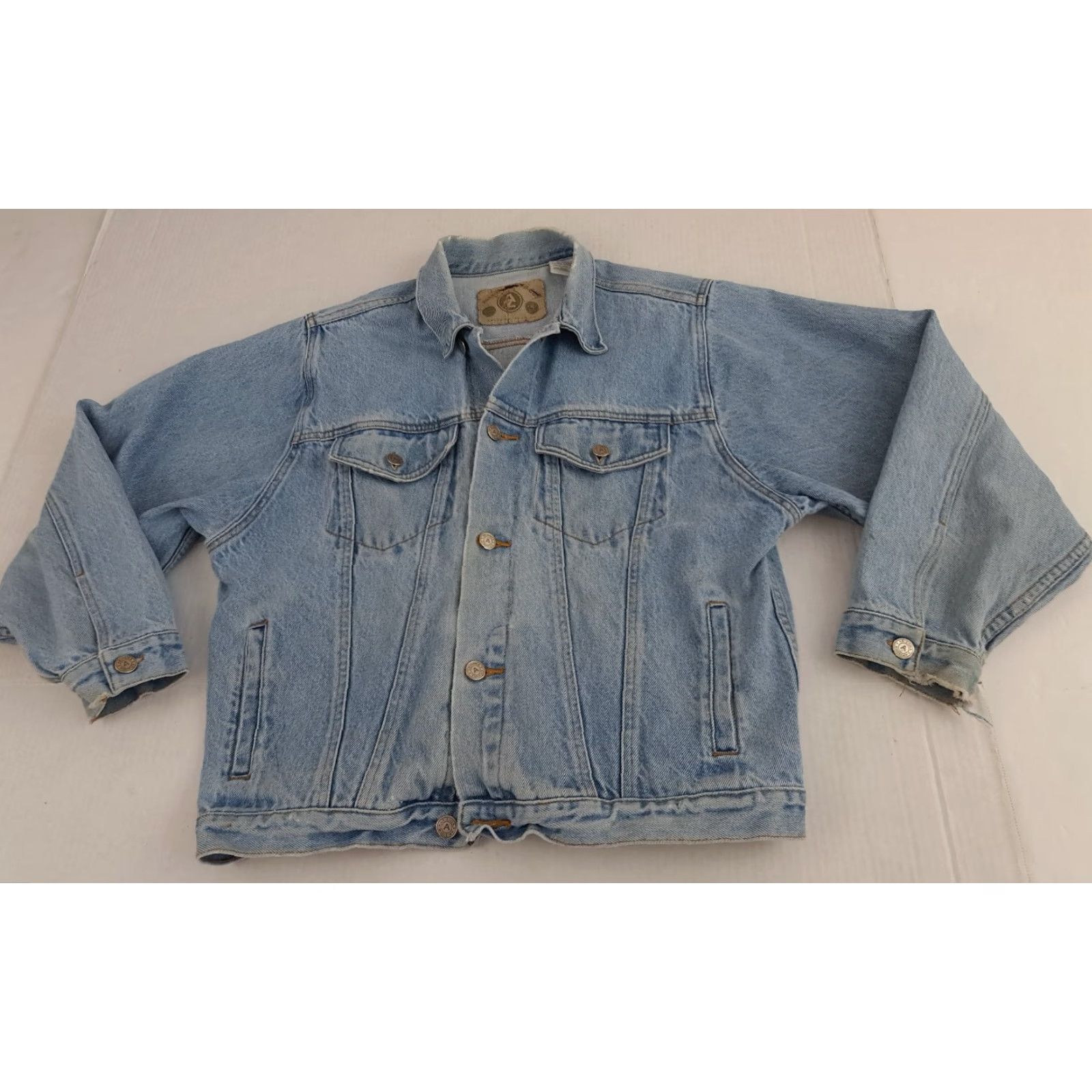 Vintage VINTAGE Arizona Jeans Denim Jacket Blue 1990s XL Women Size 40" / US 18 - 3 Thumbnail