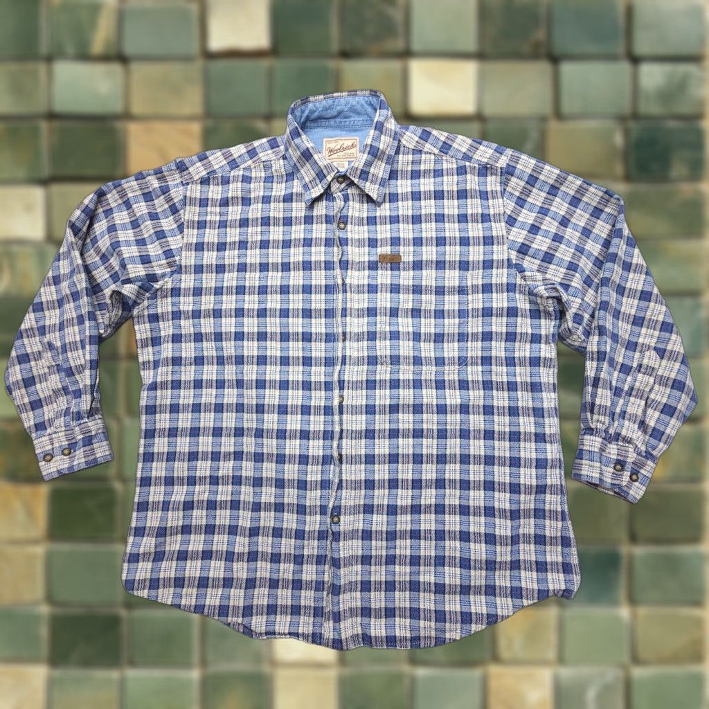 Vintage Woolrich Heavyweight Plaid Button-Up Long Sleeve Shirt Mens Large Outdoor Casual Size US L / EU 52-54 / 3 - 1 Thumbnail