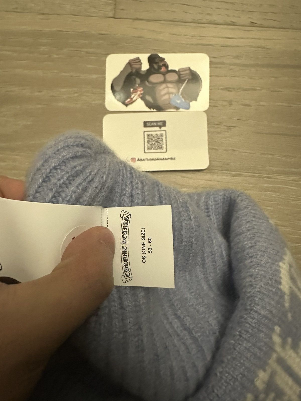 Chrome Hearts Chrome Hearts Cashmere CH Big Daddy Beanie Size ONE SIZE - 6 Thumbnail
