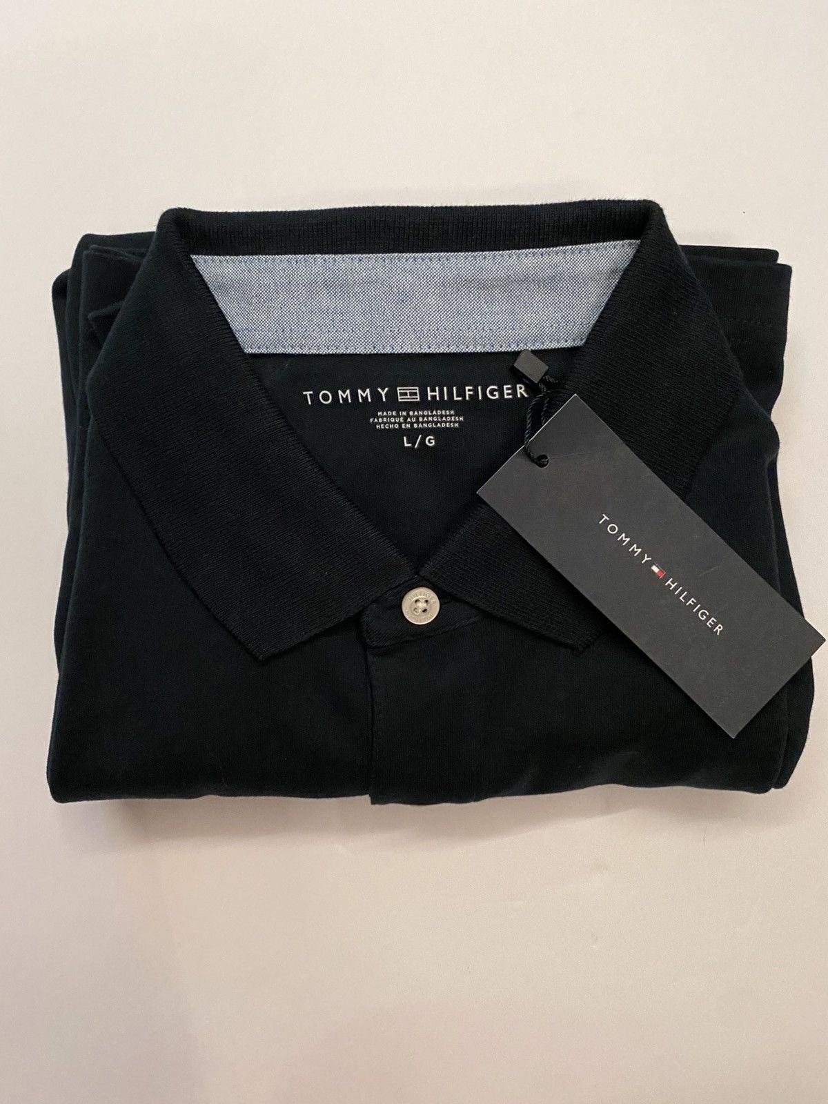 Tommy Hilfiger Tommy Hilfiger Mens Classic Pique Polo Navy Blue Large NWT Size US L / EU 52-54 / 3 - 7 Thumbnail