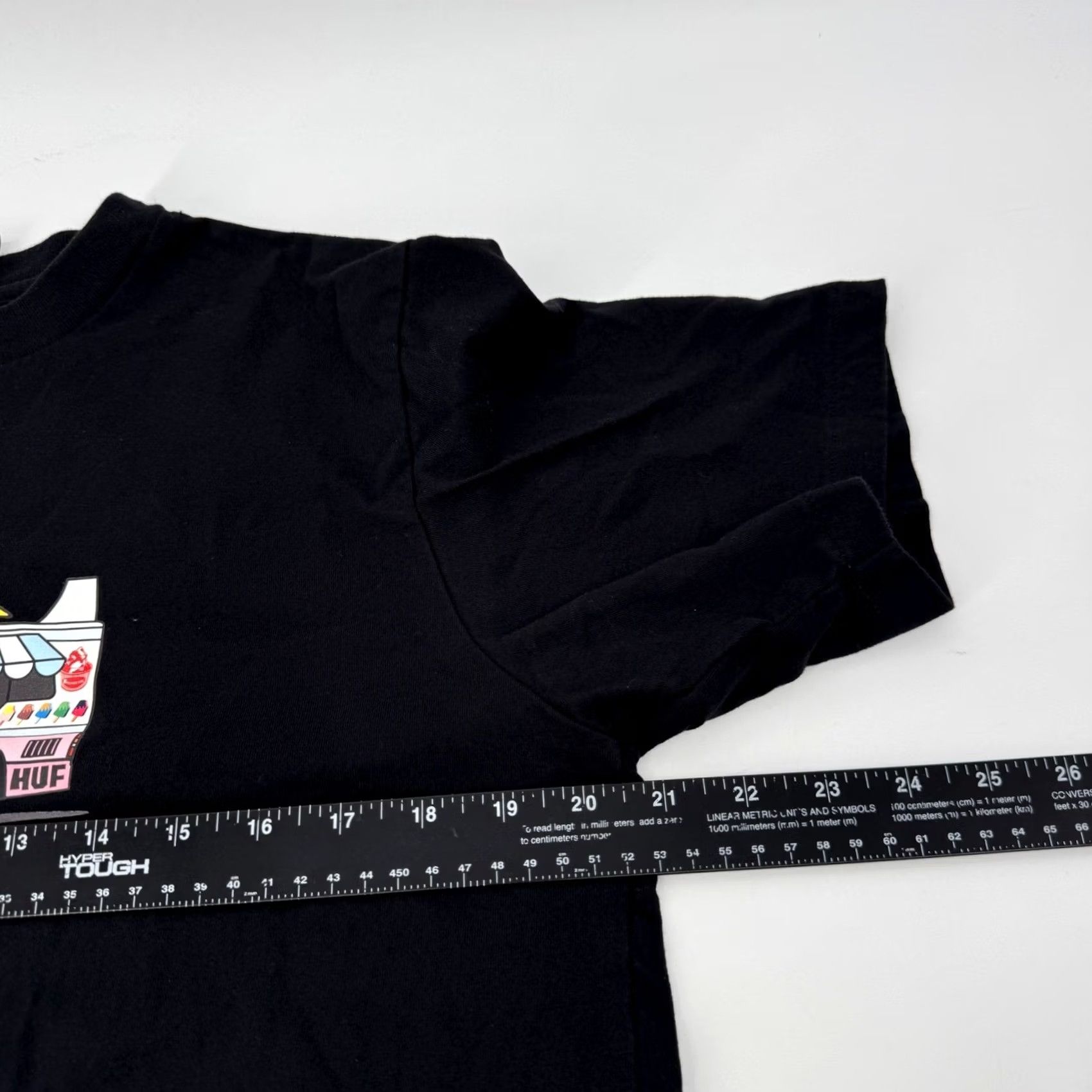 Vintage HUF x ICECREAM T-Shirt Black Graphic Print Crew Neck Short Sleeve Medium Mens Retro Streetwear Skateboard Limited Edition All Seasons Size US M / EU 48-50 / 2 - 6 Thumbnail
