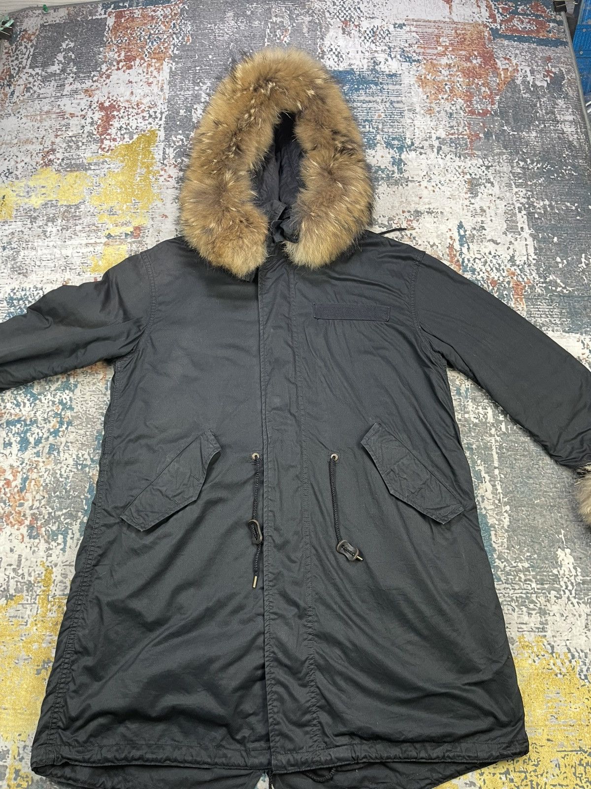 GOA Y2k GOA Apocalypse Racoon Fur Military Fishtail Parka Size US L / EU 52-54 / 3 - 4 Thumbnail