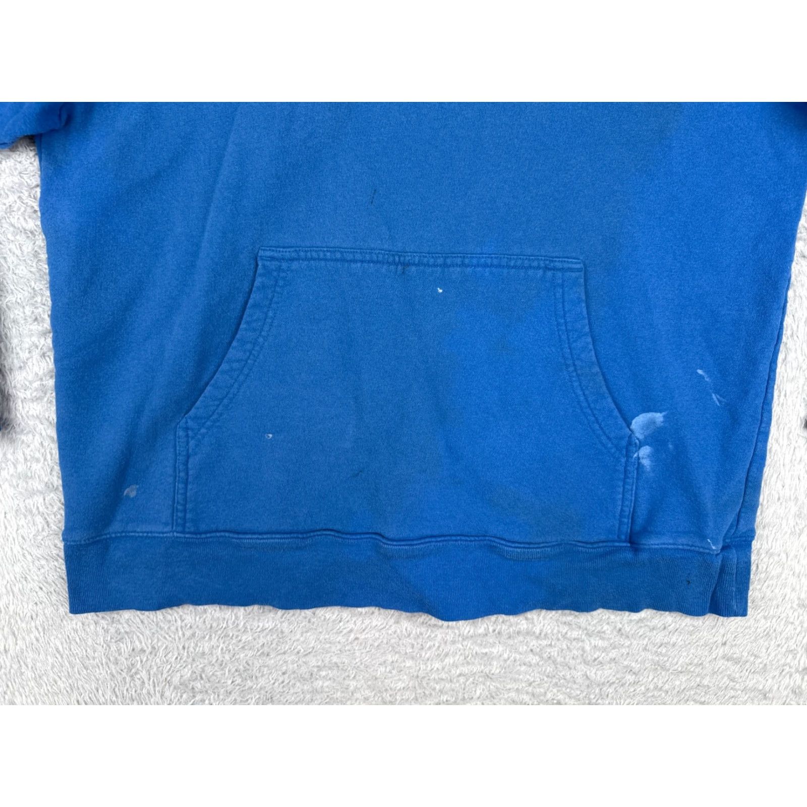 The North Face VINTAGE The North Face Hoodie Shirt Men Large Blue Pullover Jersey Fabric PAINT SPOTS Size US L / EU 52-54 / 3 - 5 Thumbnail