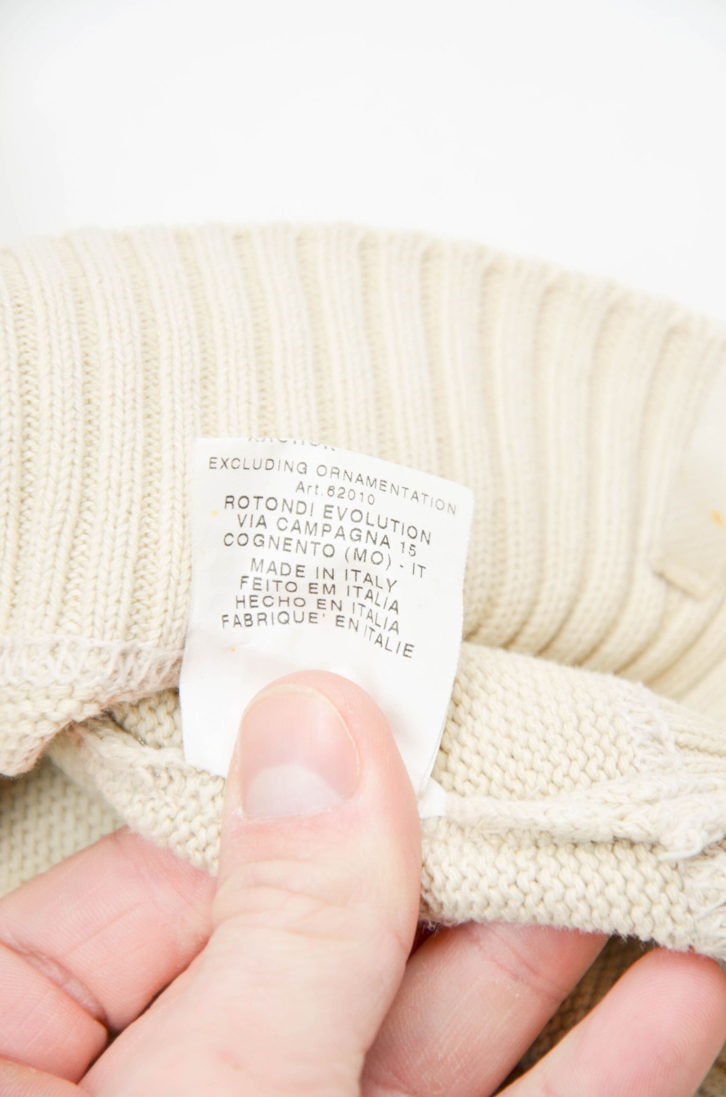 Trussardi Trussardi Sport Beige Cotton Sweater Made in Italy - Size XL Size US XL / EU 56 / 4 - 8 Thumbnail
