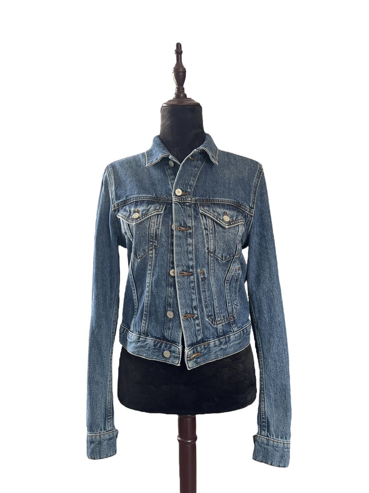 Acne Studios Acne Studios SS14 Cropped Denim Jacket Size XS / US 0-2 / IT 36-38 - 19 Thumbnail