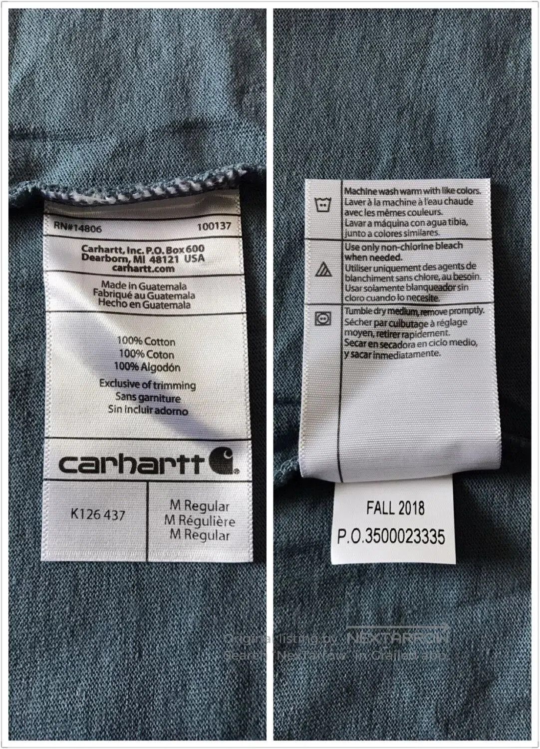 Carhartt Carhartt K126 Long Sleeve T. Size US M / EU 48-50 / 2 - 9 Thumbnail