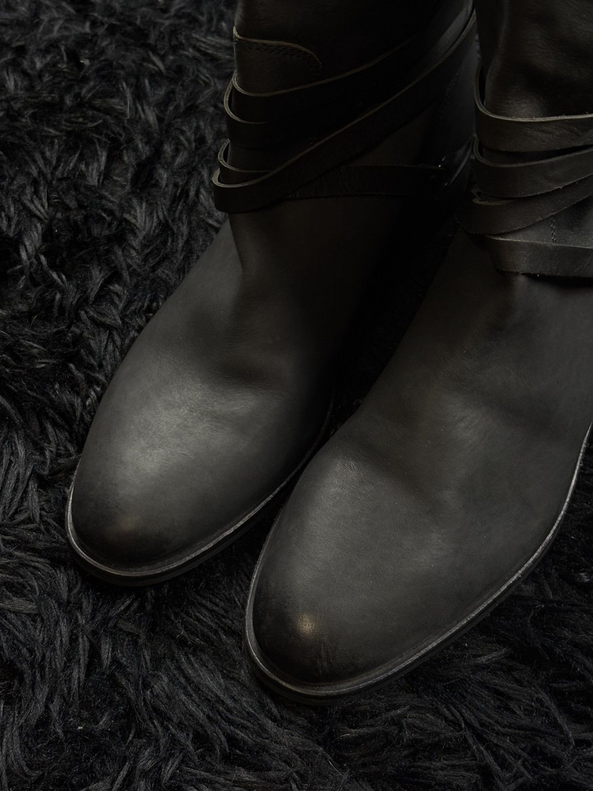 Hedi Slimane Hedi Slimane Style Avant Garde Archive Ankle Leather Boots Size US 7 / EU 40 - 9 Thumbnail
