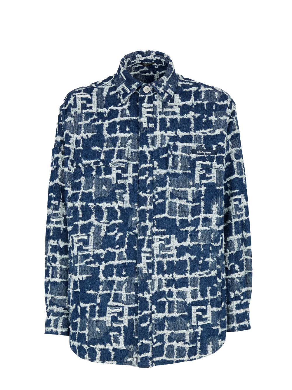 Fendi o1w1db10725 FW1292 Jeans Jacket in Blue Size US L / EU 52-54 / 3 - 1 Thumbnail