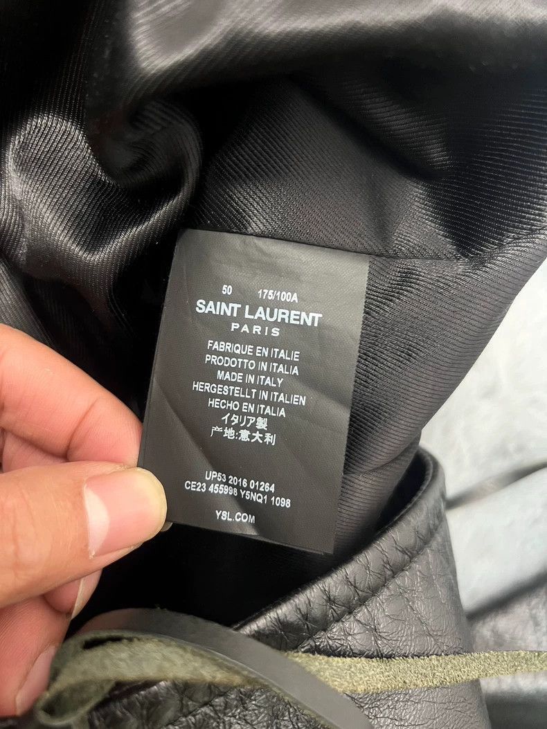 Saint Laurent Paris Saint Laurent Paris L17 Bloodtooth Leather Jacket-2506 Size US S / EU 44-46 / 1 - 5 Thumbnail