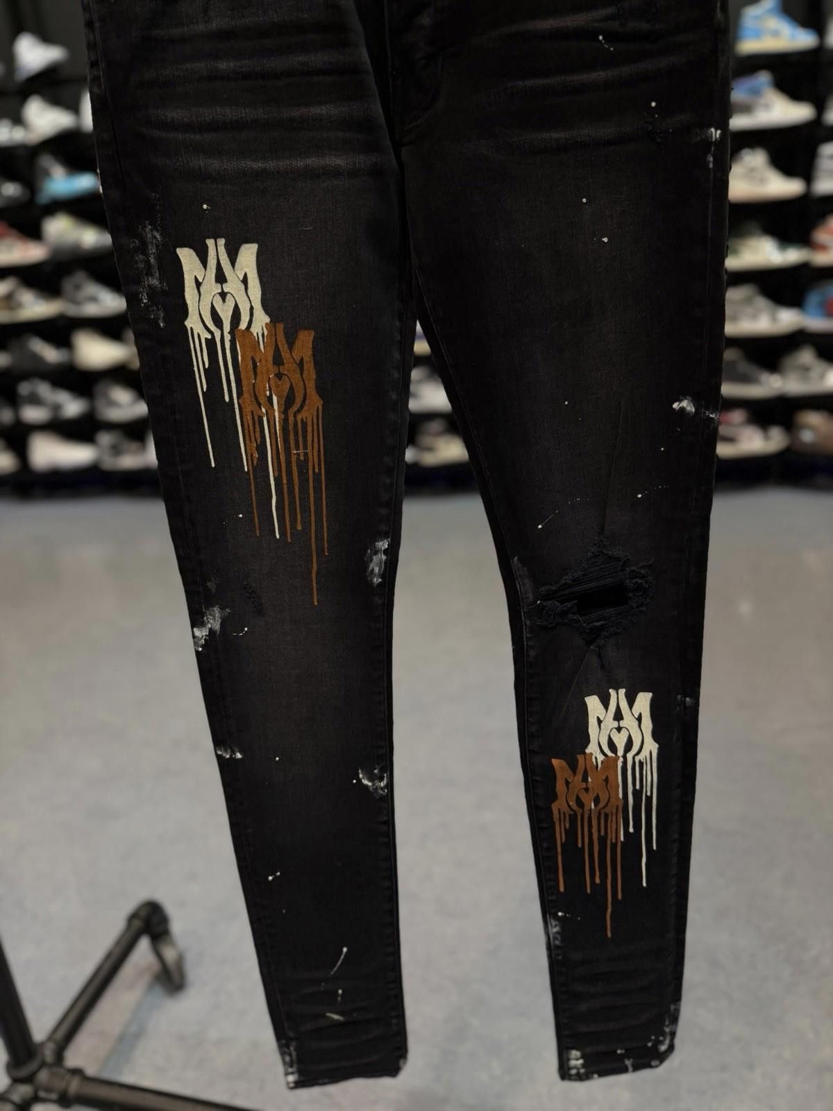 Amiri Size 30 - Amiri Paint Leg Black Jeans 100% Authentic NEW Size US 30 / EU 46 - 4 Thumbnail