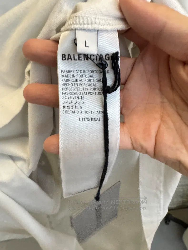 Balenciaga Balenciaga Logo Letter Pattern Printed Round Neck Short Sl Size US L / EU 52-54 / 3 - 4 Thumbnail