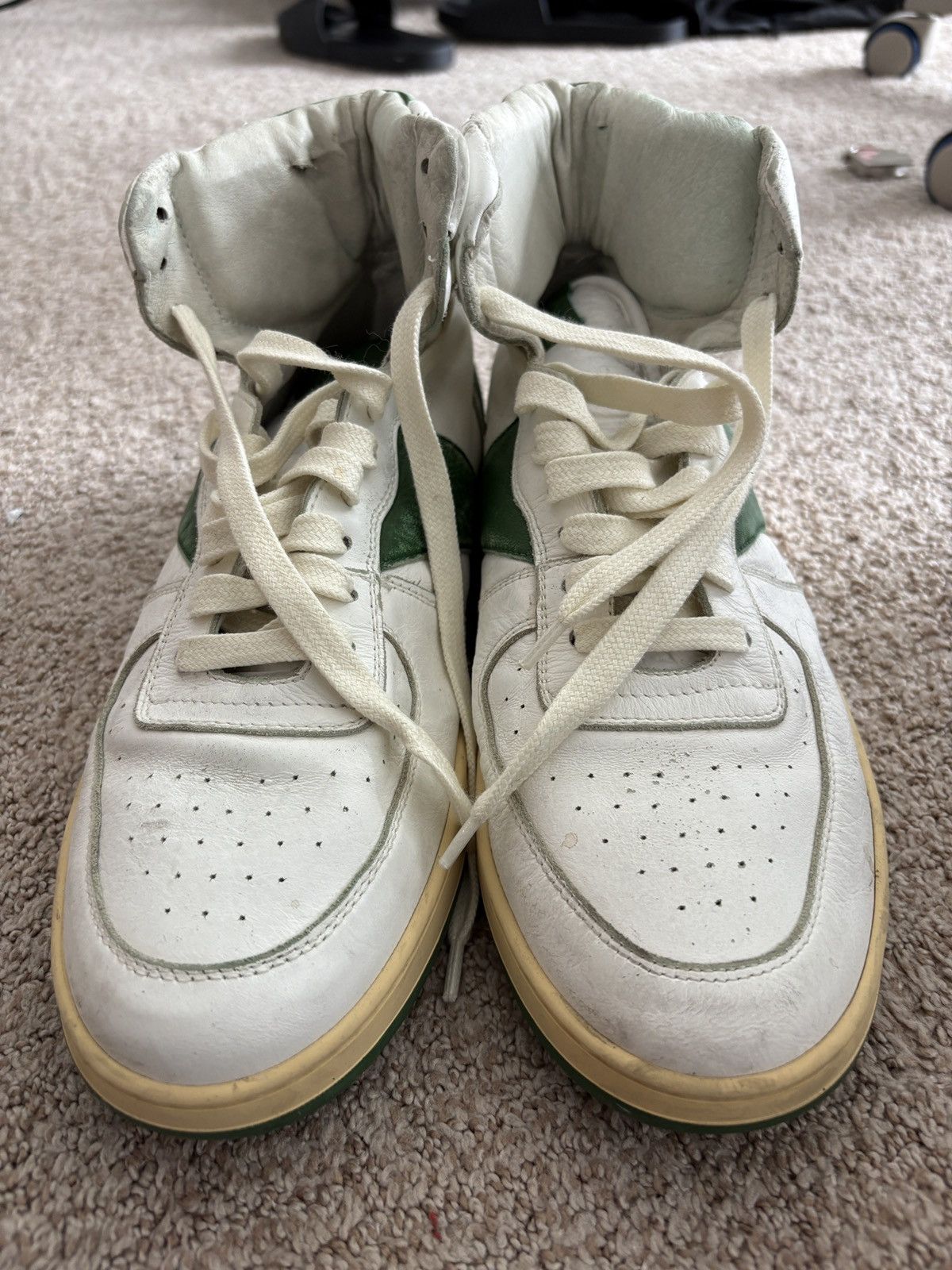 Rhude Rhude Men's White and Green Trainers Size US 9 / EU 42 - 2 Thumbnail