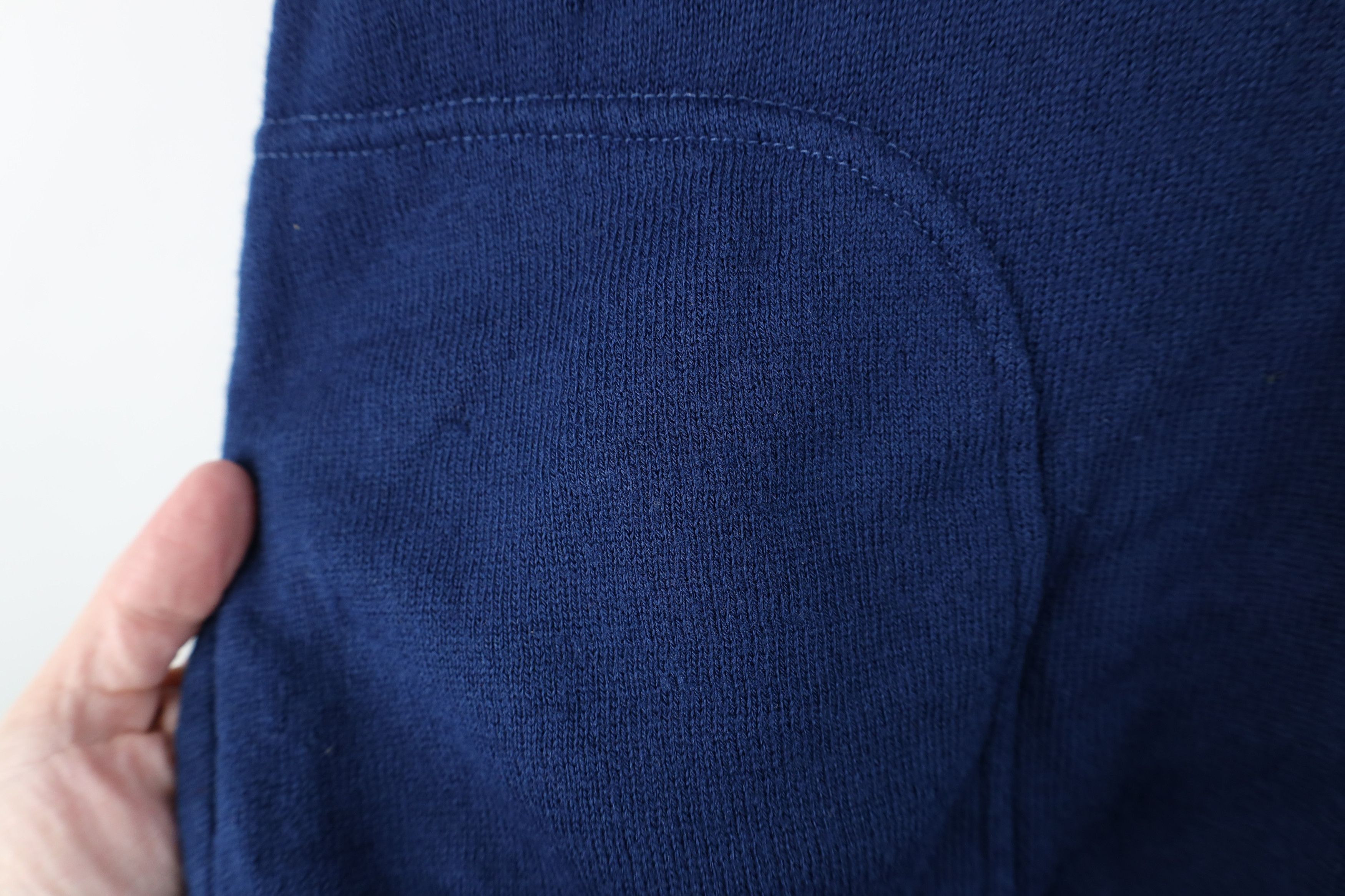 Vintage Vintage 70s Streetwear Hood Knit Hoodie Sweater Blue USA Size US L / EU 52-54 / 3 - 7 Thumbnail
