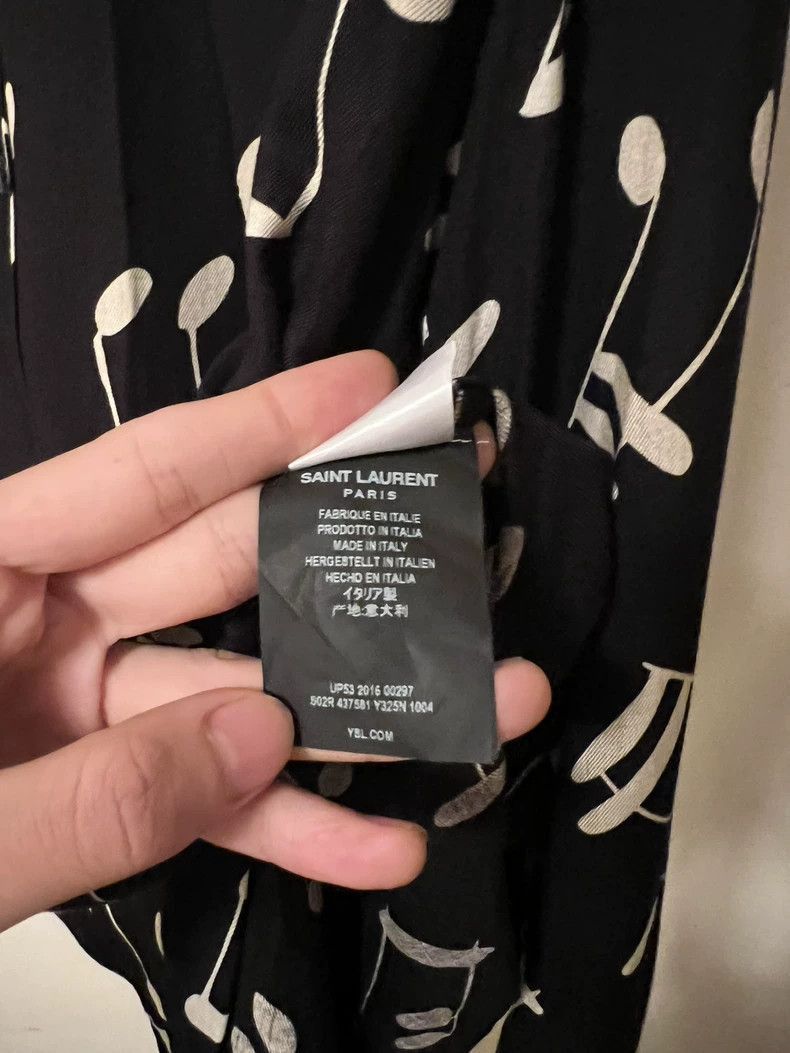 Saint Laurent Paris Saint Laurent Paris Musical note shirt-2506 Size US S / EU 44-46 / 1 - 3 Thumbnail