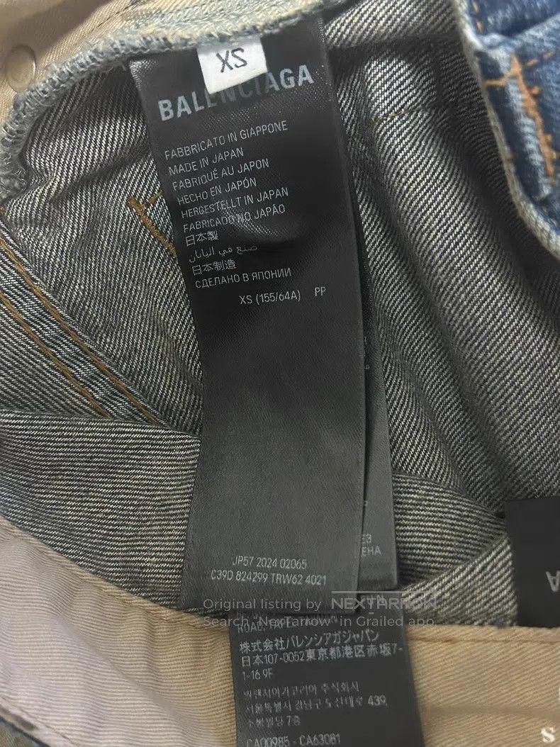 Balenciaga Balenciaga size XS Low Crotch Embroidered Destroyed Jeans Size US 27 - 5 Thumbnail