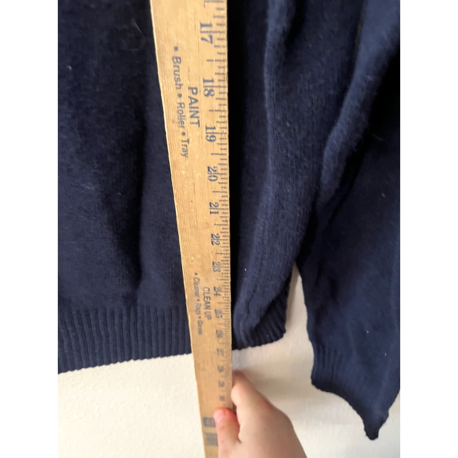 Perry Ellis Perry Ellis Men Navy Blue Sweater Sz Large 1/4 Button Neck Size US L / EU 52-54 / 3 - 4 Thumbnail