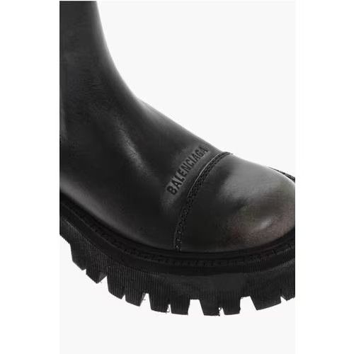 Balenciaga o1mt1gz0924 Tractor 20mm Boot in Black Size US 6 / IT 36 - 3 Thumbnail