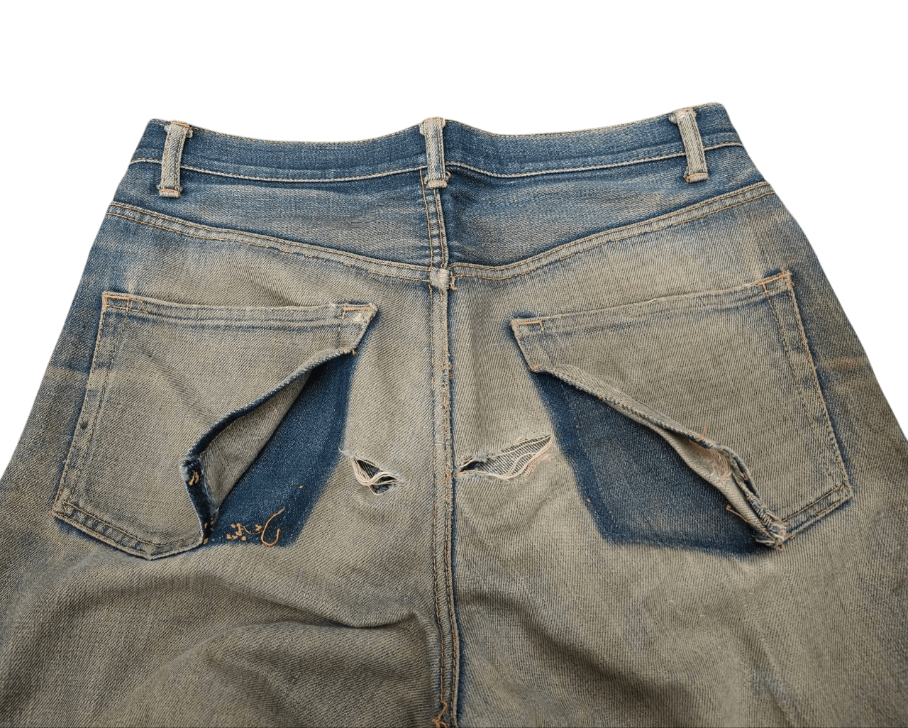 Beauty Beast Japanese Rupert Mudwash Distressed Selvedge Size US 31 - 7 Thumbnail