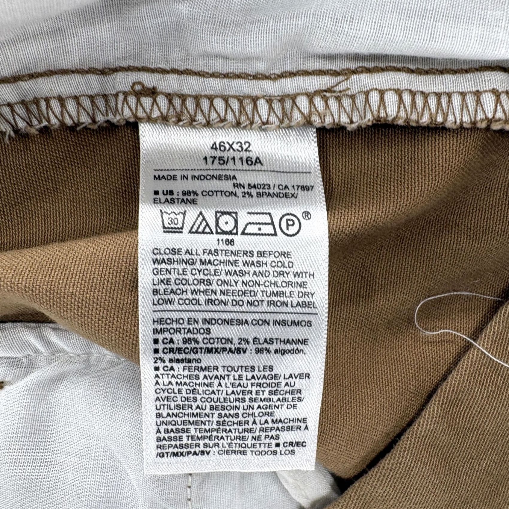Old Navy Old Navy Pants Built-In Flex Chino Mens 46x32 Brown Athletic Fit Stretch Casual Pants Size US 30 / EU 46 - 5 Thumbnail