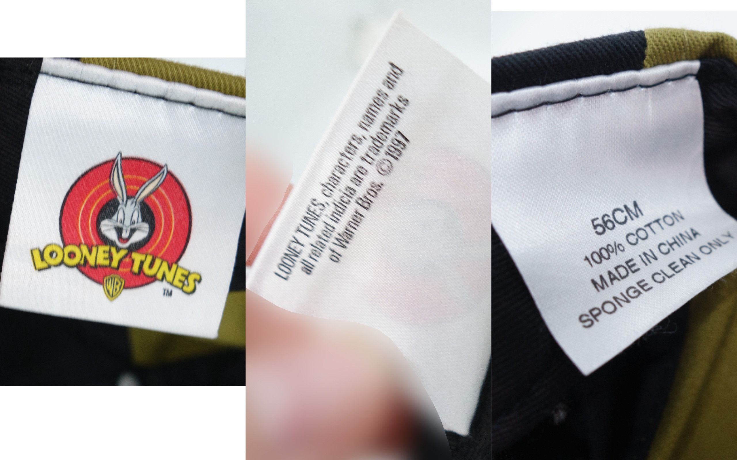 Warner Bros Looney Tunes 90s Daffy Duck Sport Referee Cartoon Cap 1997 Size ONE SIZE - 6 Thumbnail