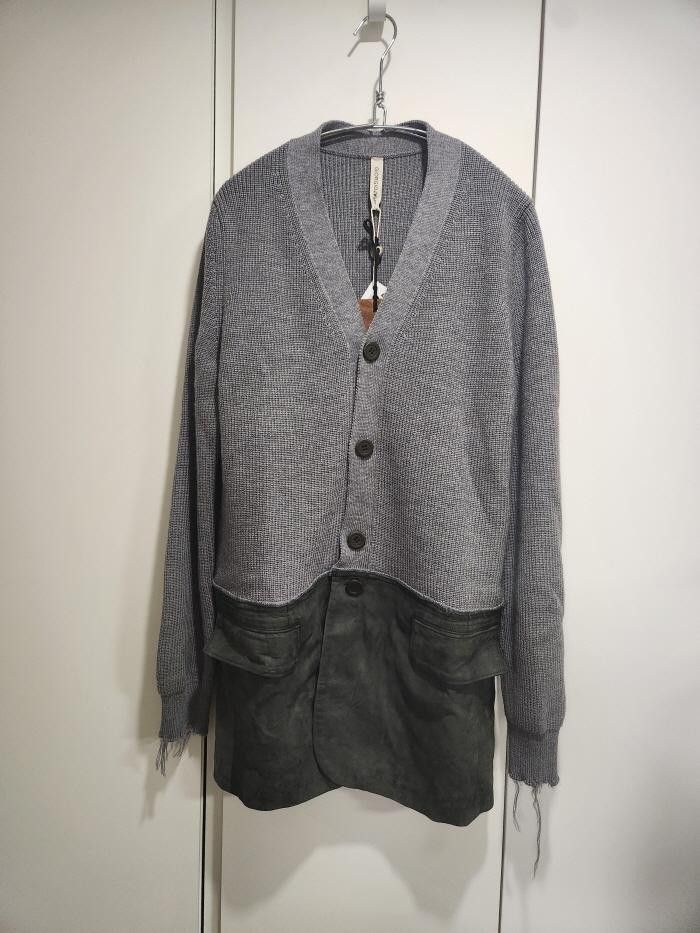 Giorgio Brato Giorgio Brato 가죽 도킹 가디건 Size US L / EU 52-54 / 3 - 2 Thumbnail