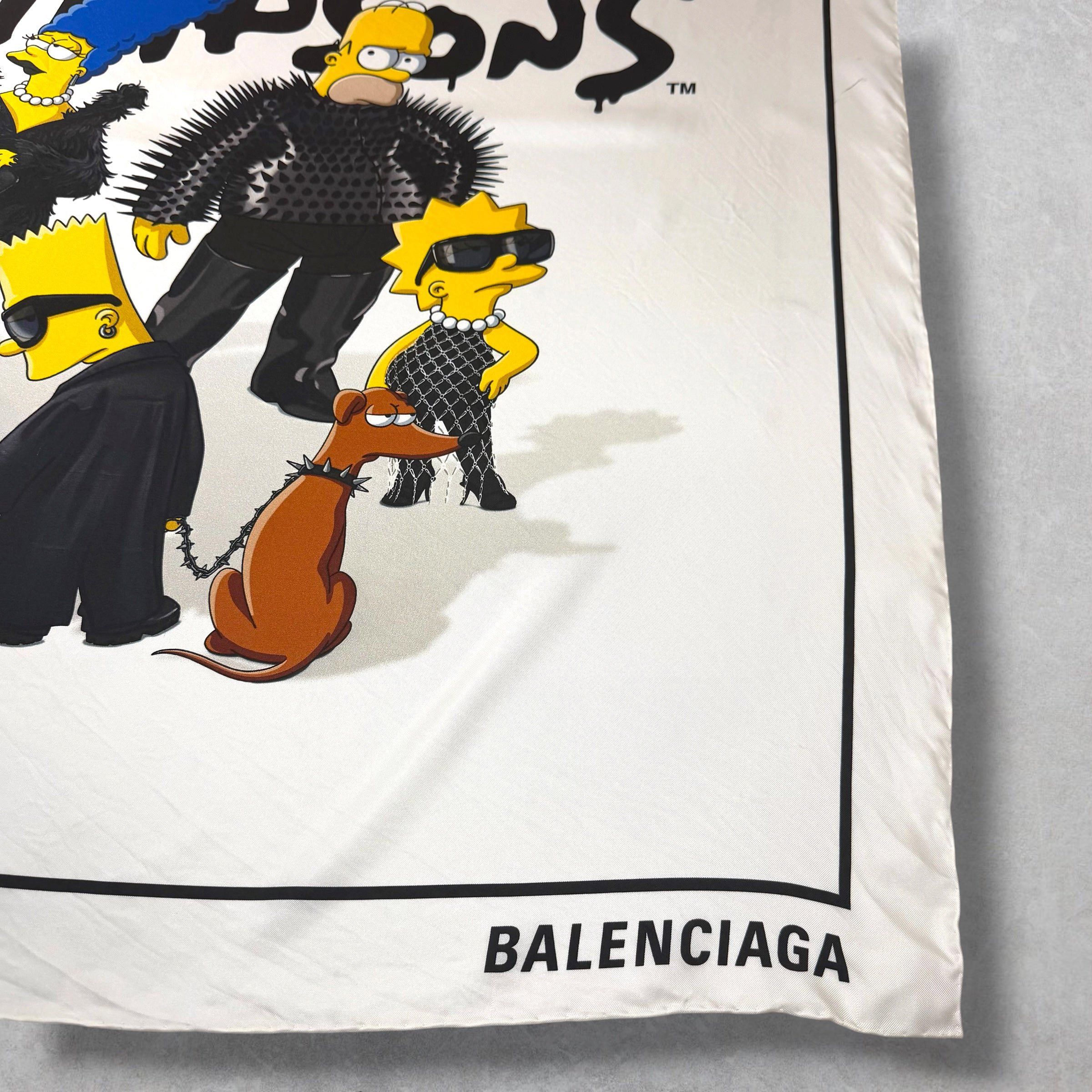Balenciaga Balenciaga x The Simpsons Silk Scarf Size ONE SIZE - 2 Thumbnail