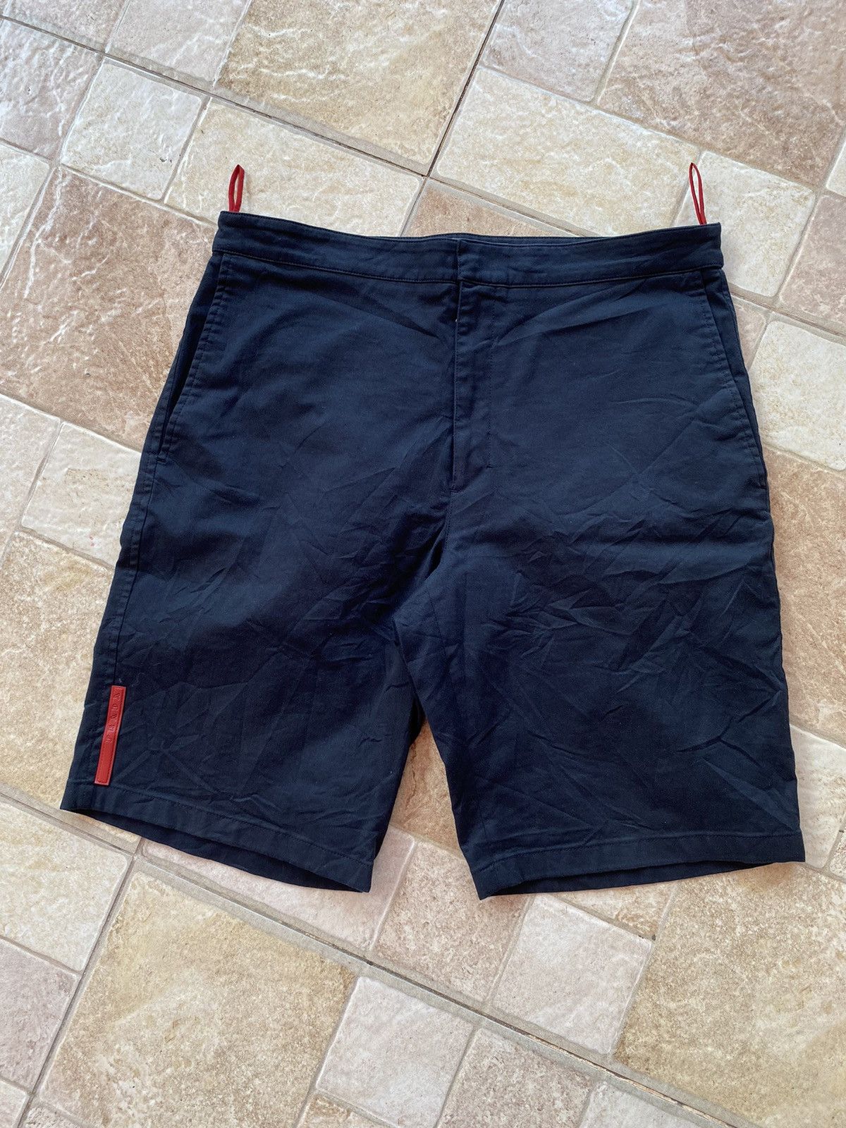 Prada Prada Sport Short Linea Rossa Navy Size US 34 / EU 50 - 1 Thumbnail
