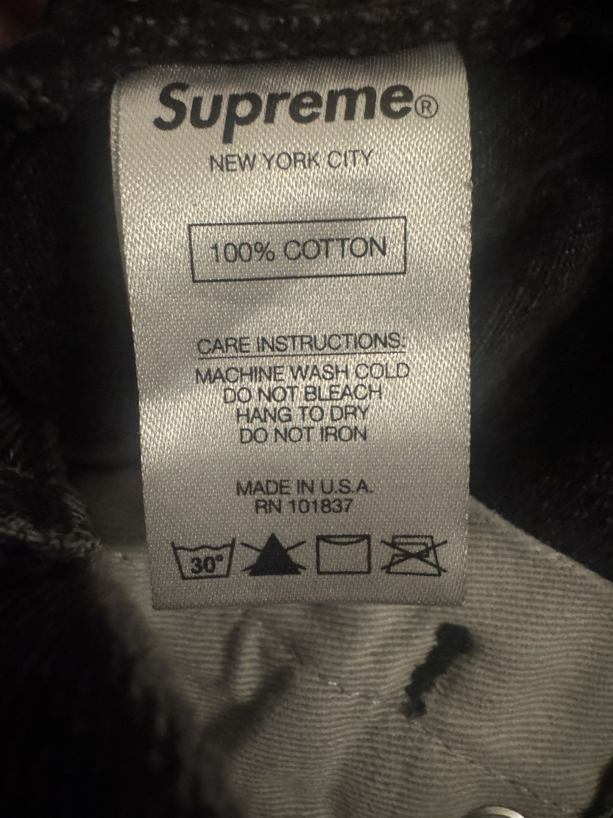 Supreme Supreme slim black jean Size US 31 - 6 Thumbnail