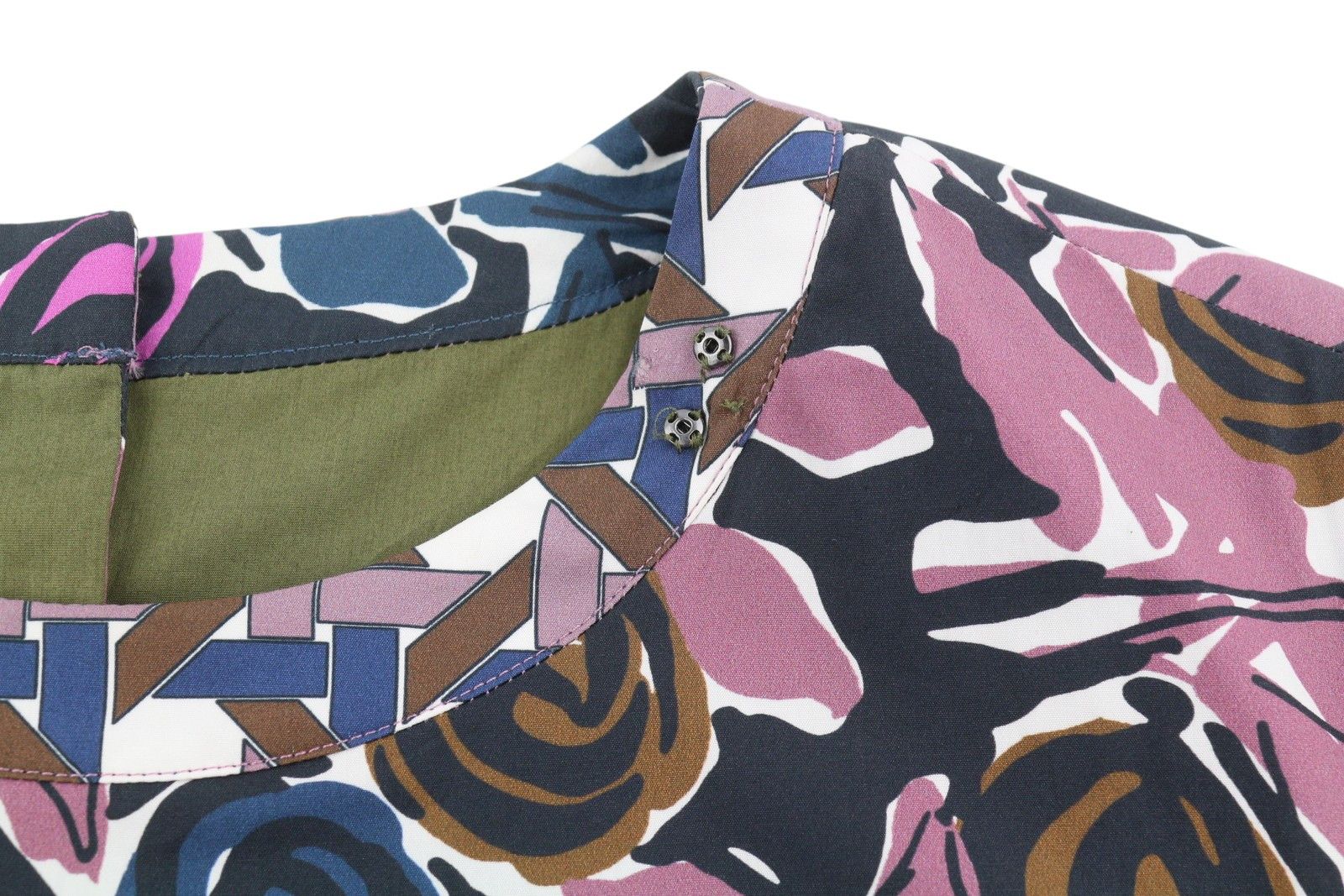 Max Mara EU34 XS Pink Floral Print Lined Dress 88792 Size XS / US 0-2 / IT 36-38 - 9 Thumbnail