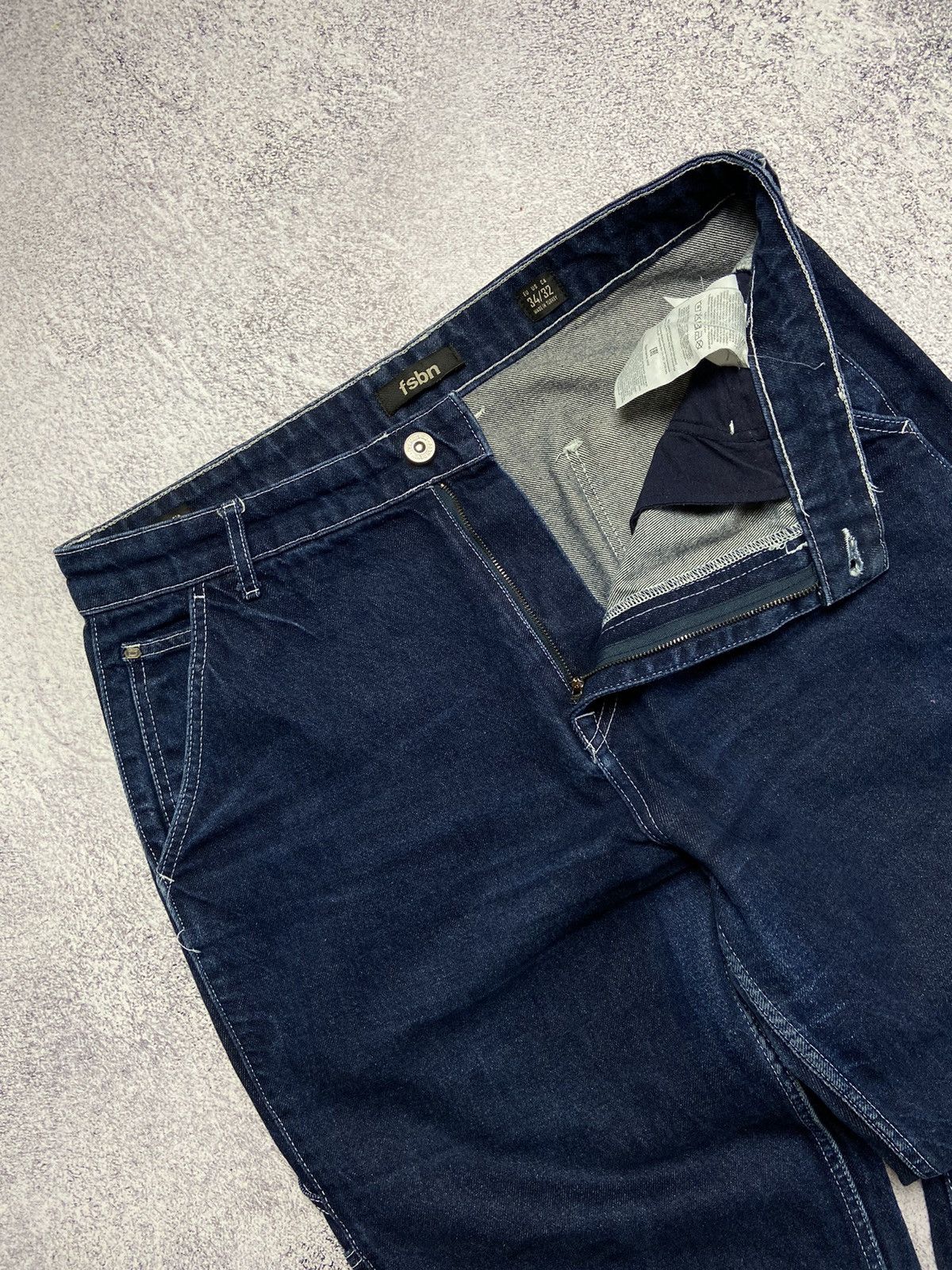 Japanese Brand Rare FSBN Rap Pants Hip Hop Baggy Jeans Avant Garde Style Size US 34 / EU 50 - 16 Thumbnail