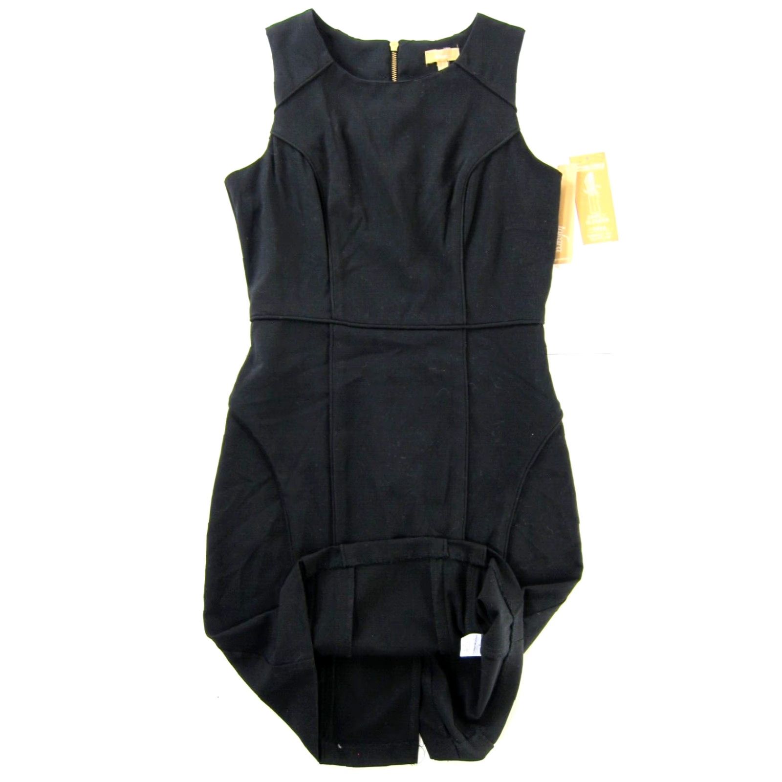 Vintage NWT Takara Simply Slender Perfect Fit Waistline Black Sleeveless Tank Dress 7 Size M / US 6-8 / IT 42-44 - 6 Thumbnail