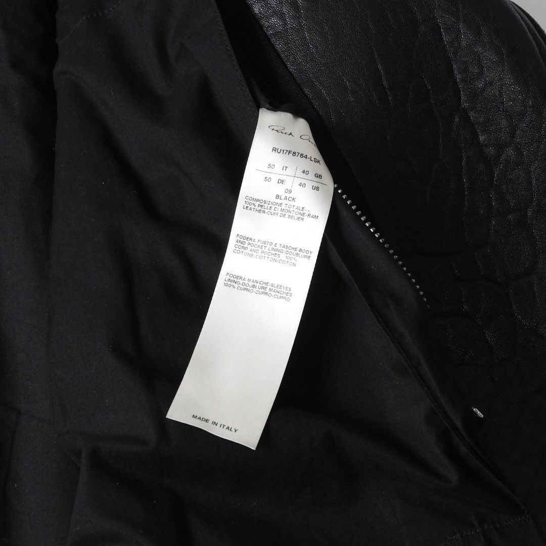 Rick Owens RICK OWENS Stooges Leather Biker Jacket 17AW Size US M / EU 48-50 / 2 - 13 Thumbnail