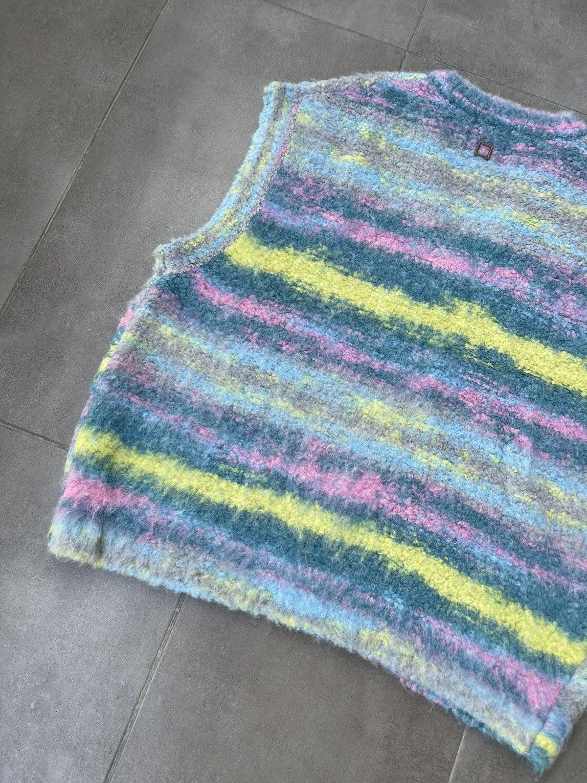 Wooyoungmi !DS! FW22 Wooyoungmi Multicolor Blue Stripped Alpaca Vest Size US M / EU 48-50 / 2 - 18 Thumbnail