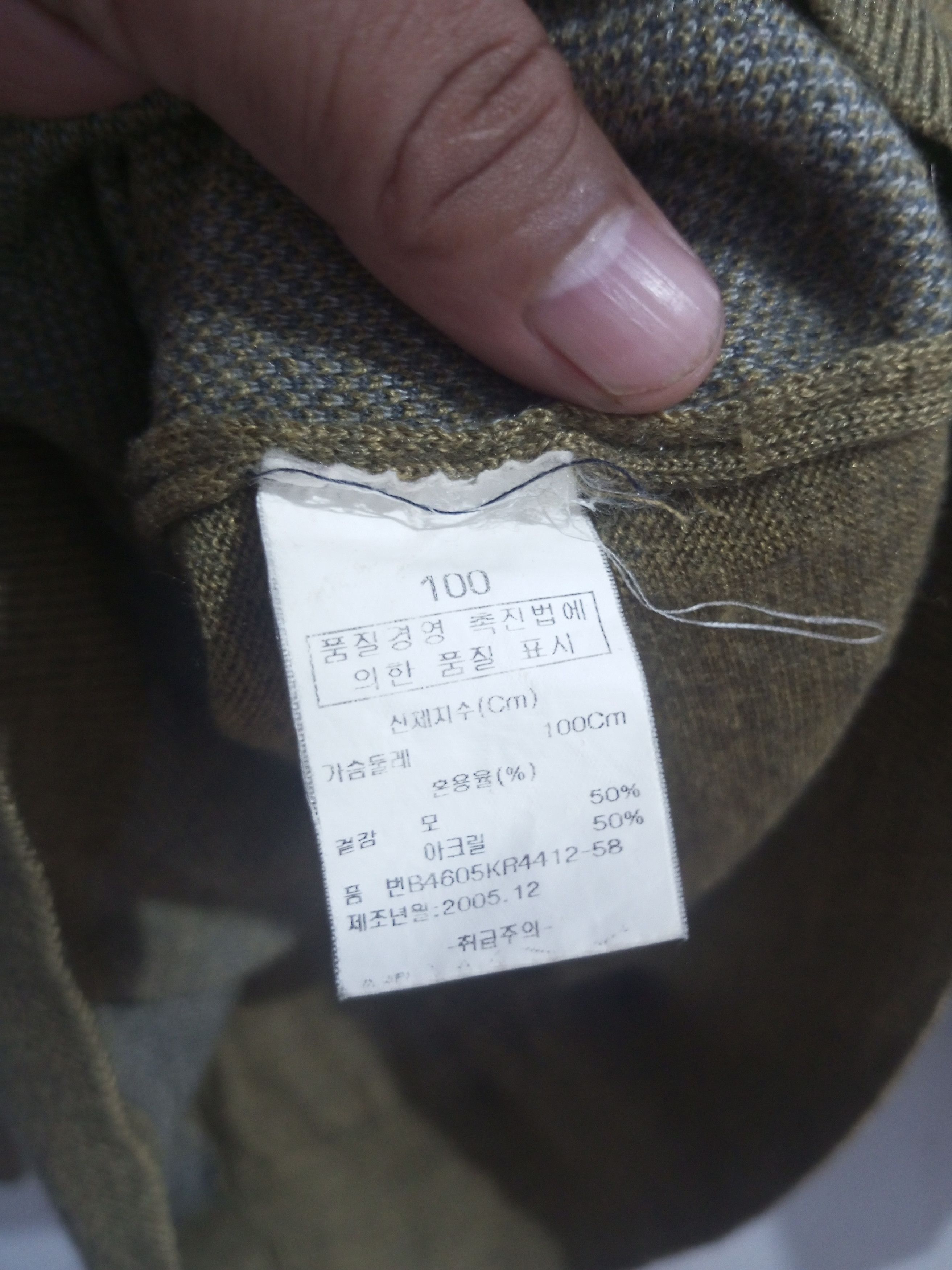 Vintage crocodile woll knitt sweater