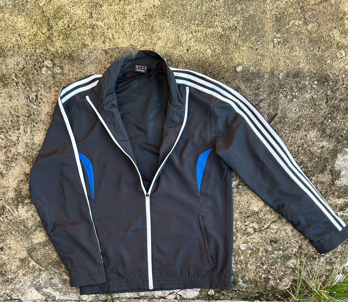 Adidas ENDED Adidas Full Zip Mesh Lined 3 Stripe Jacket Size US XS / EU 42 / 0 - 5 Thumbnail