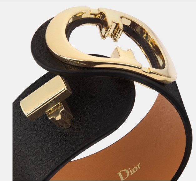 Dior o1w1db11024 Size: OS / Montaigne Cuff Bracelet in Black Size ONE SIZE - 2 Thumbnail