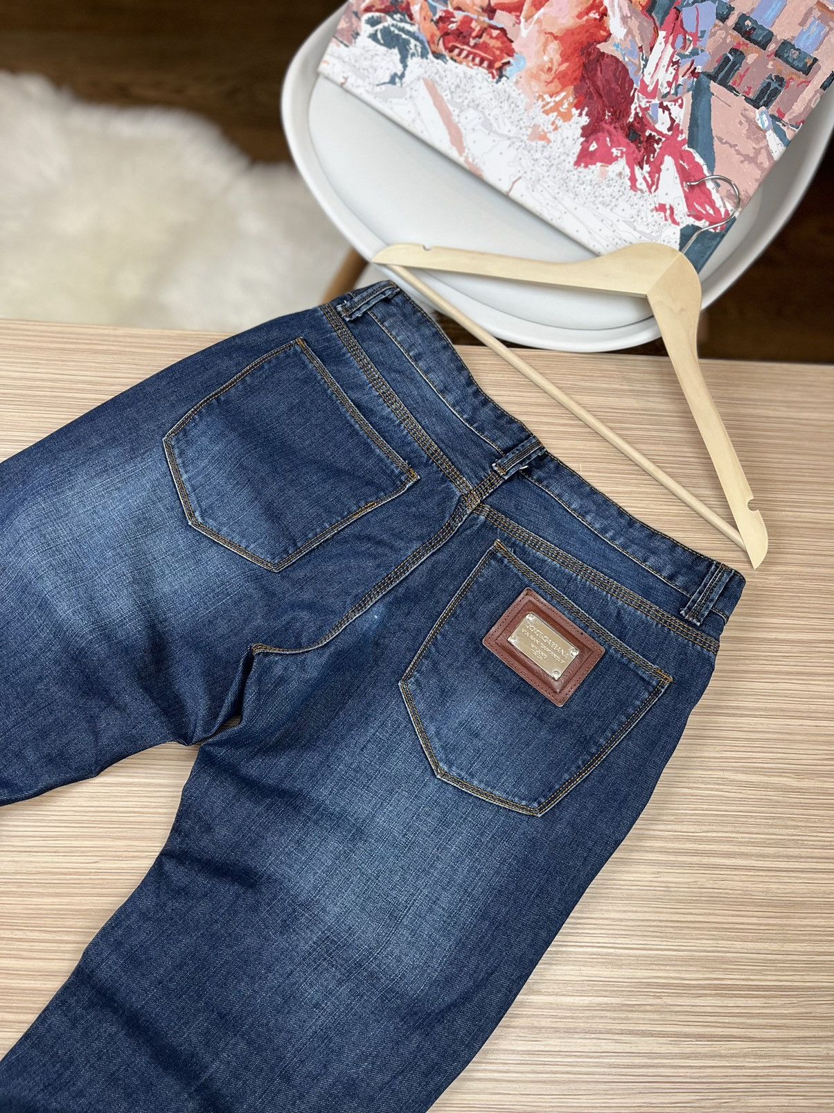 Dolce & Gabbana Dolce & Gabbana Distressed Men's Denim Jeans Size US 35 - 2 Thumbnail