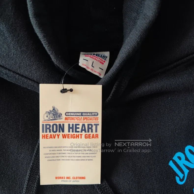 Iron Heart Iron Heart Heavyweight Black Hoodie Size US L / EU 52-54 / 3 - 4 Thumbnail