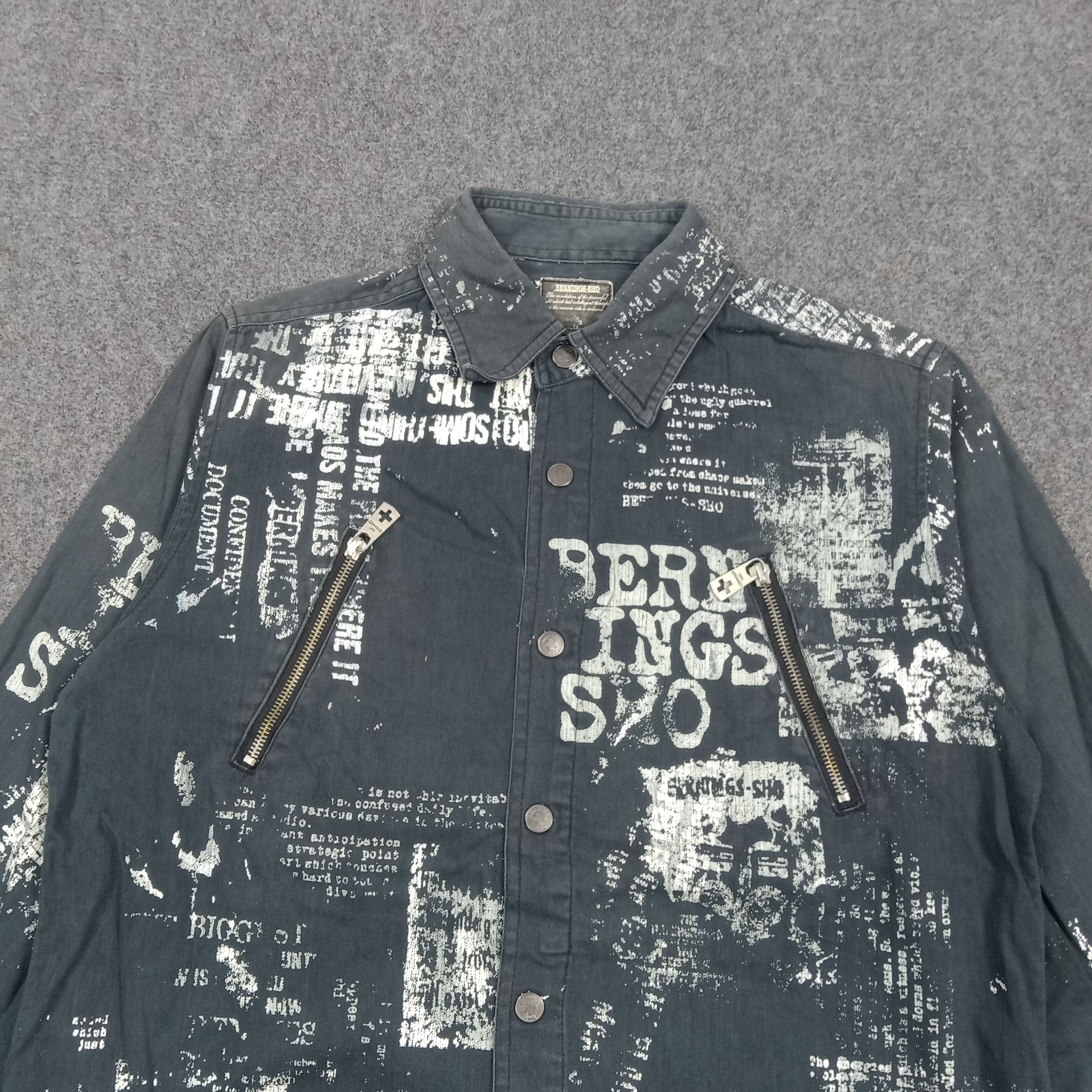 BERNINGS SHO Bernings Sho Japanese Clip Button Up Shirt C286N16 Size US S / EU 44-46 / 1 - 2 Thumbnail